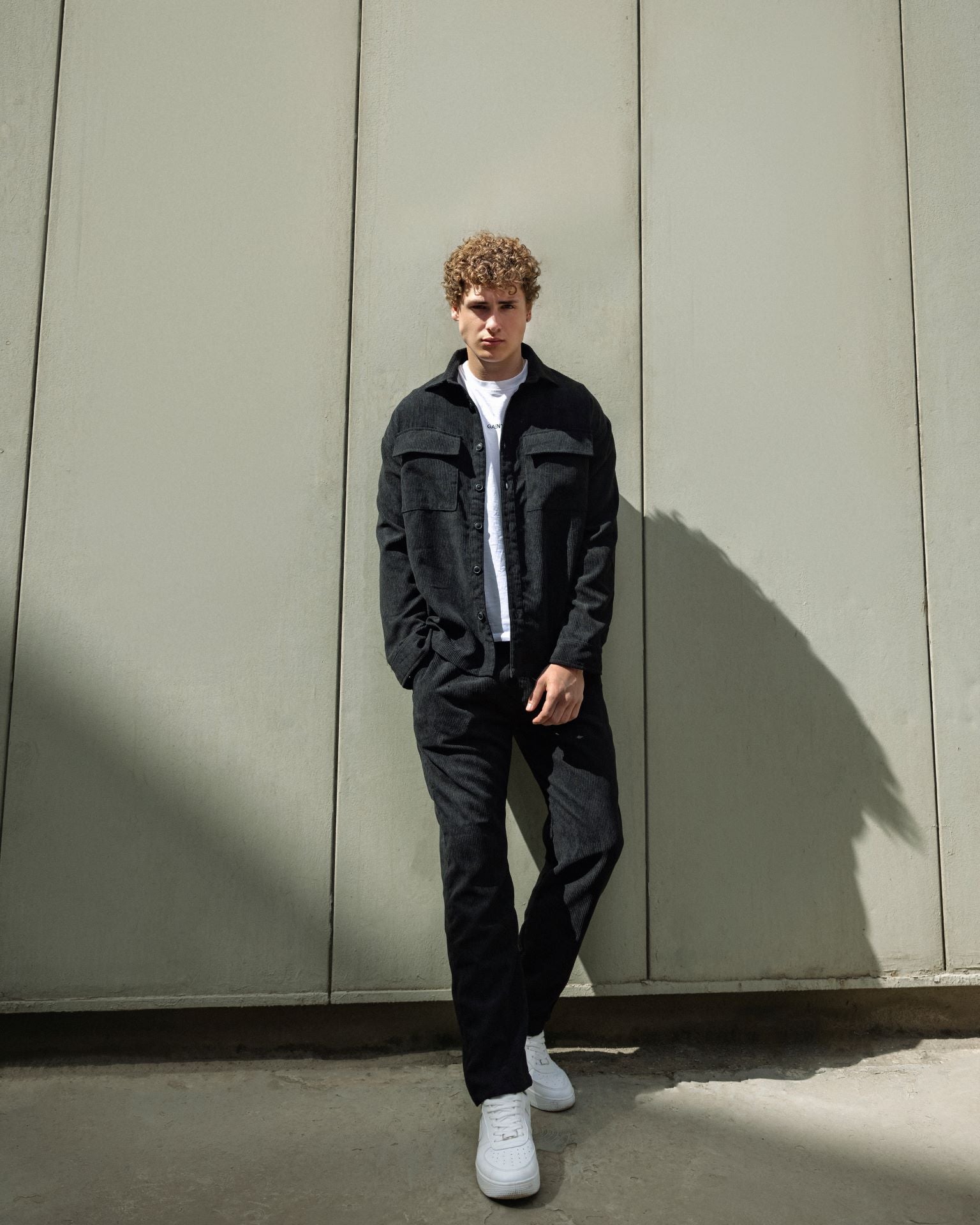 Black corduroy pants