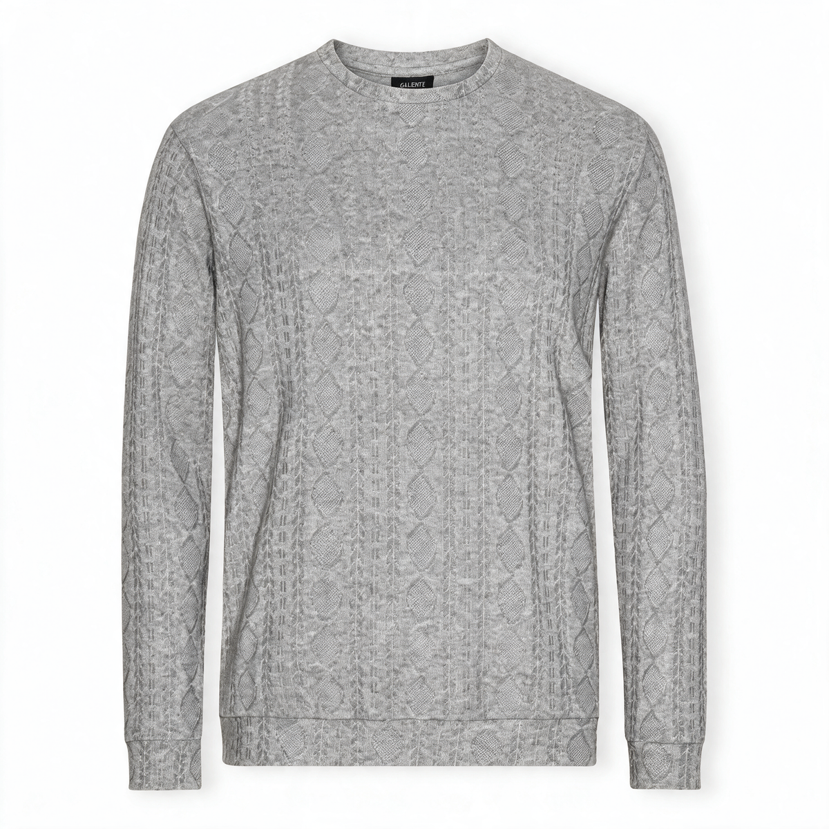 Beige jacquard sweater