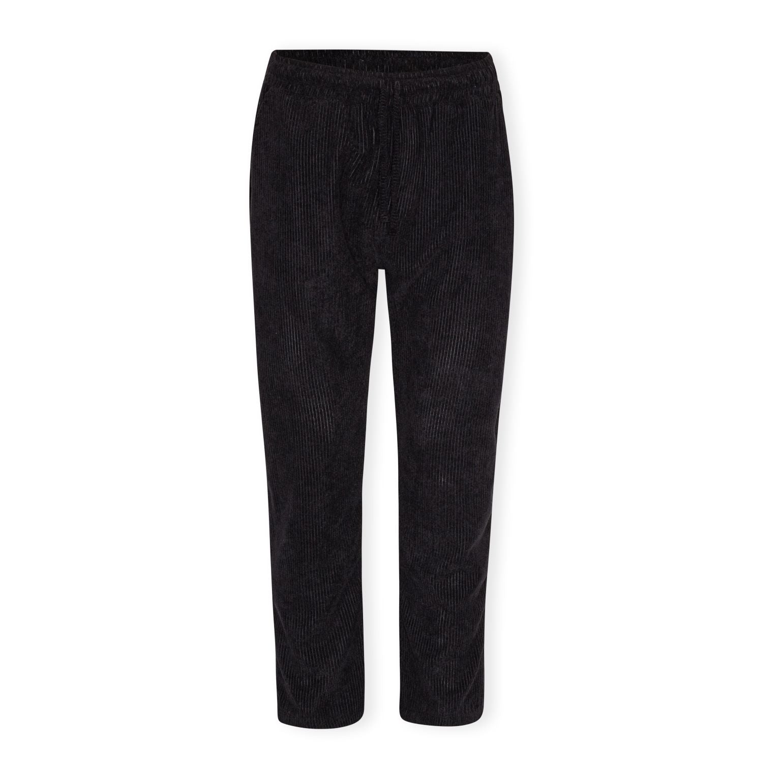 Sort fløjls bukser forside