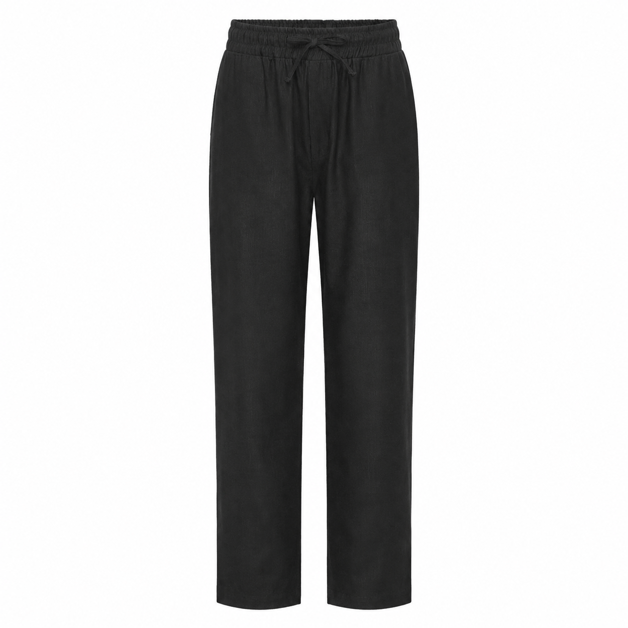 Black linen pants