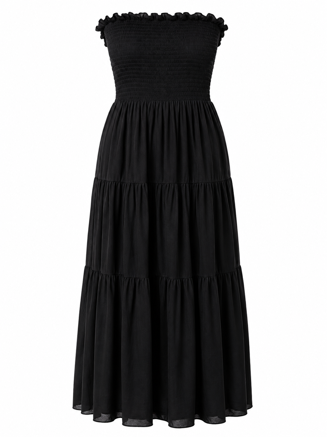Riviera Voile Dress — black