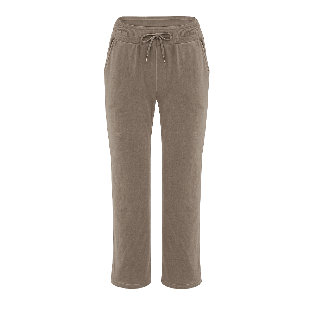 Taupe velvet pants