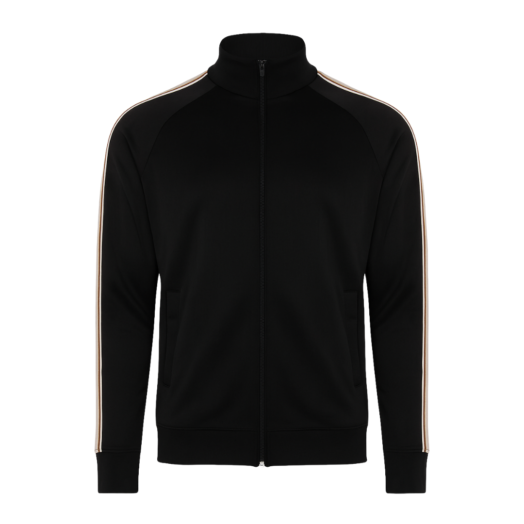 Black Tape Zip Cardigan