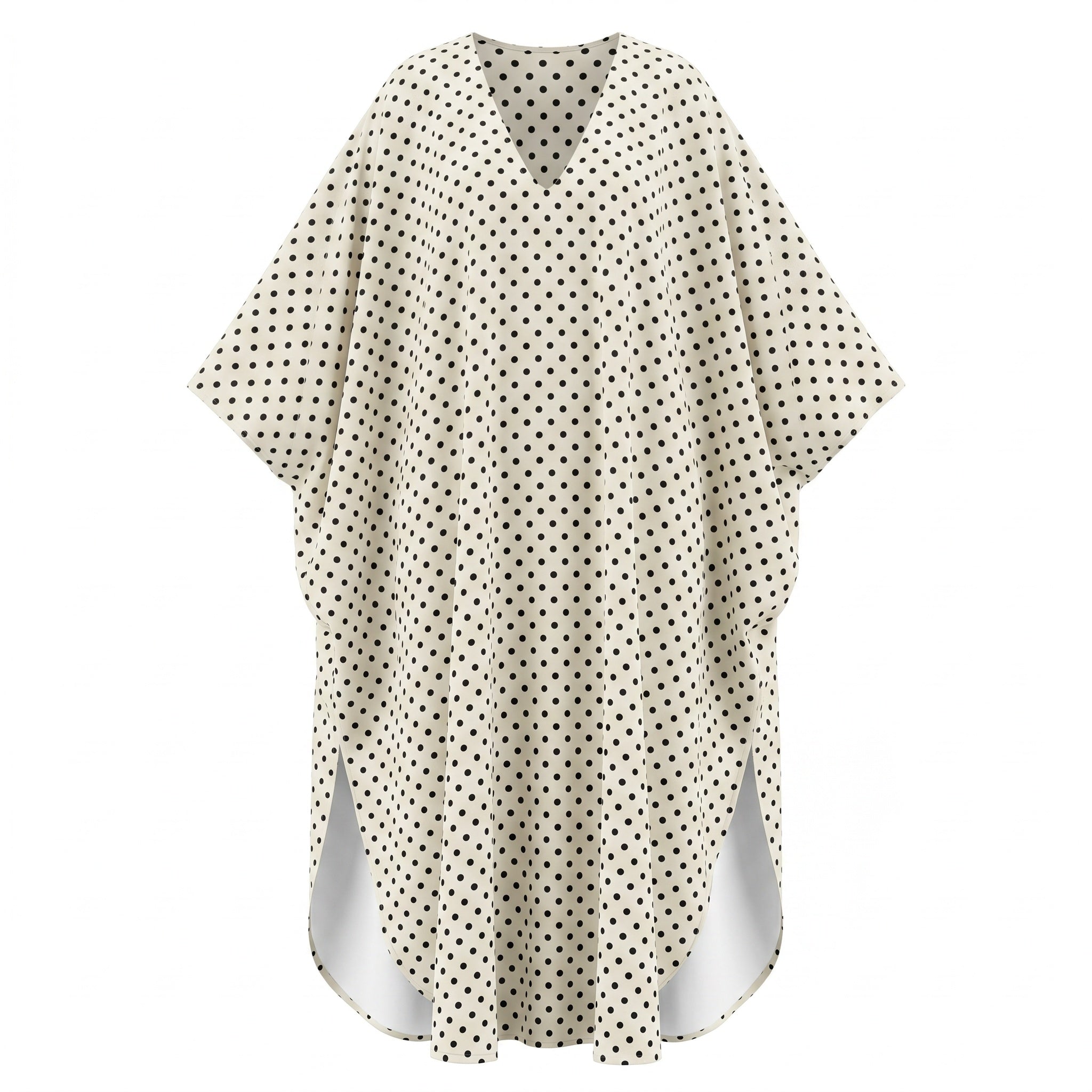 White Polka Dot Cover-Up Dress