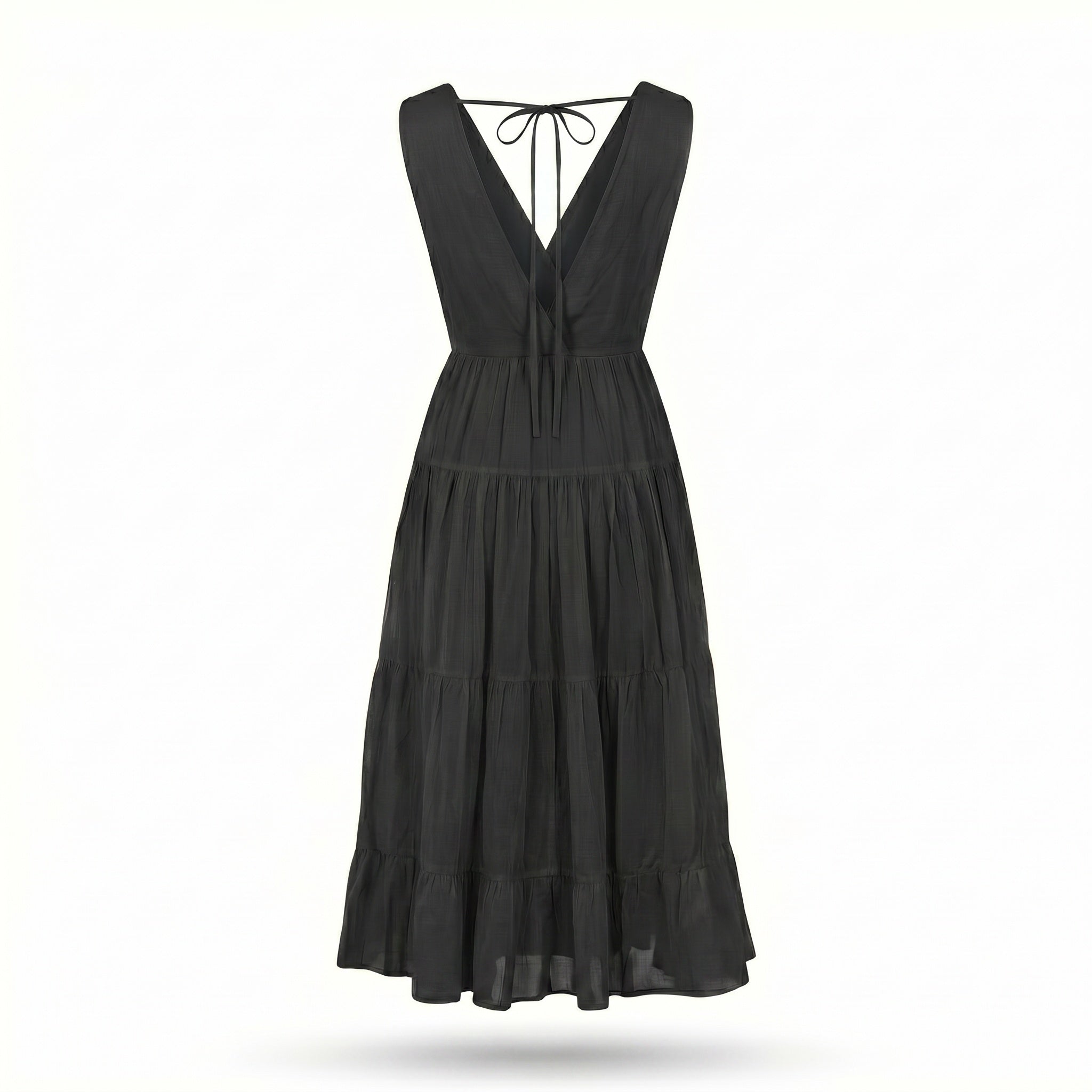 Black voile dress