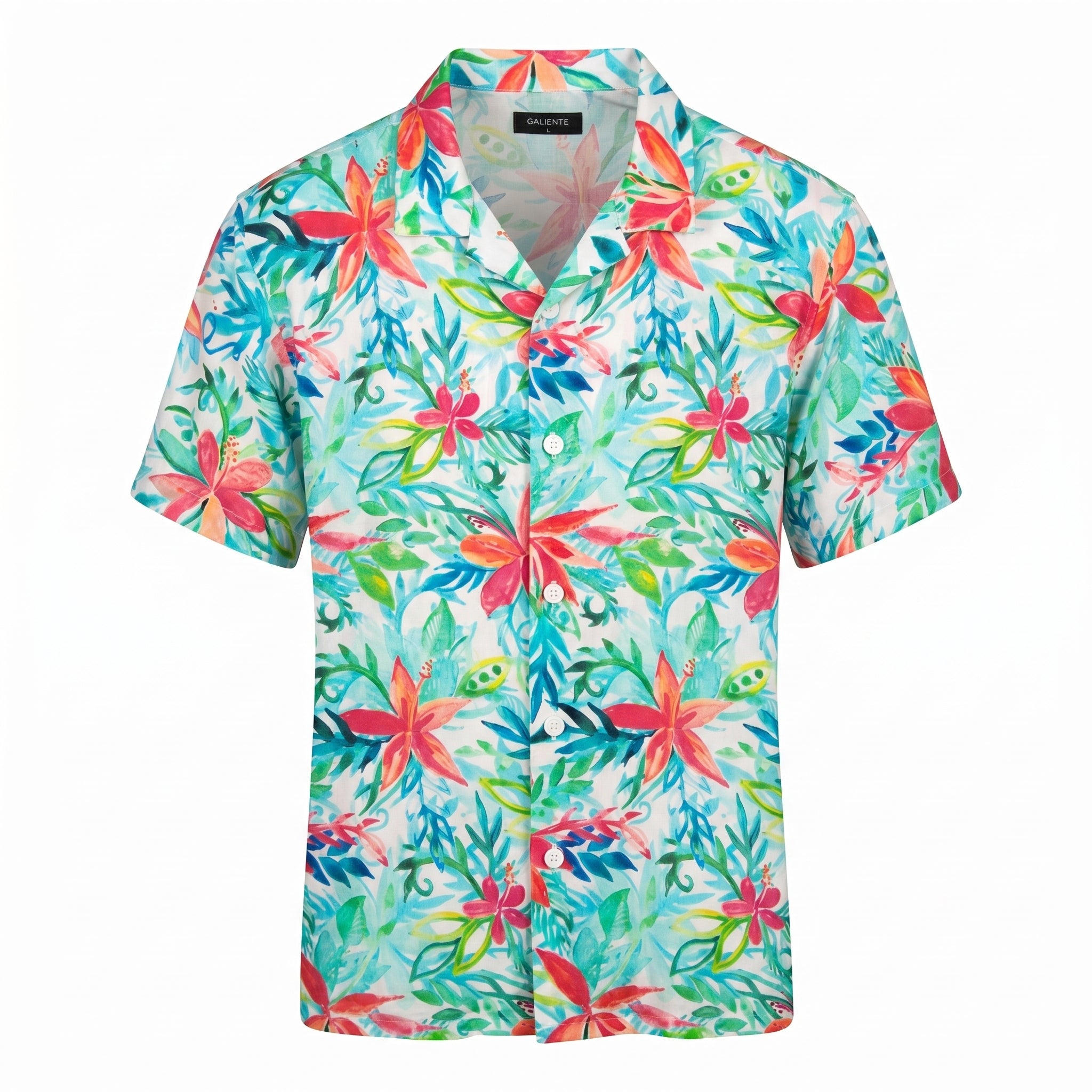 Tropical Floral Linen Shirt