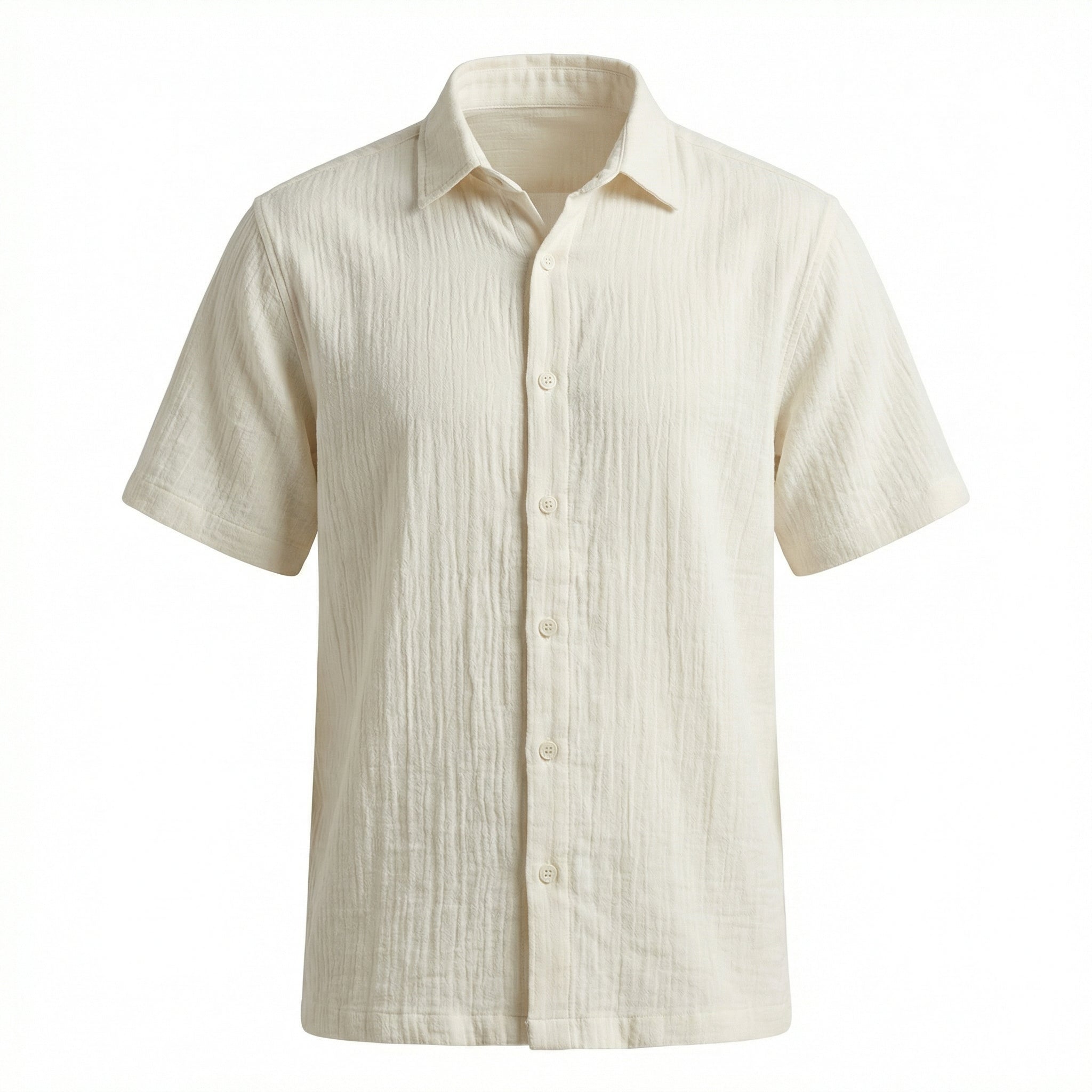 Muslin Slub Shirt - Offwhite
