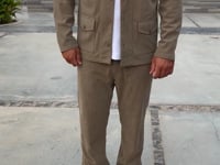 Beige fløjls jakke video