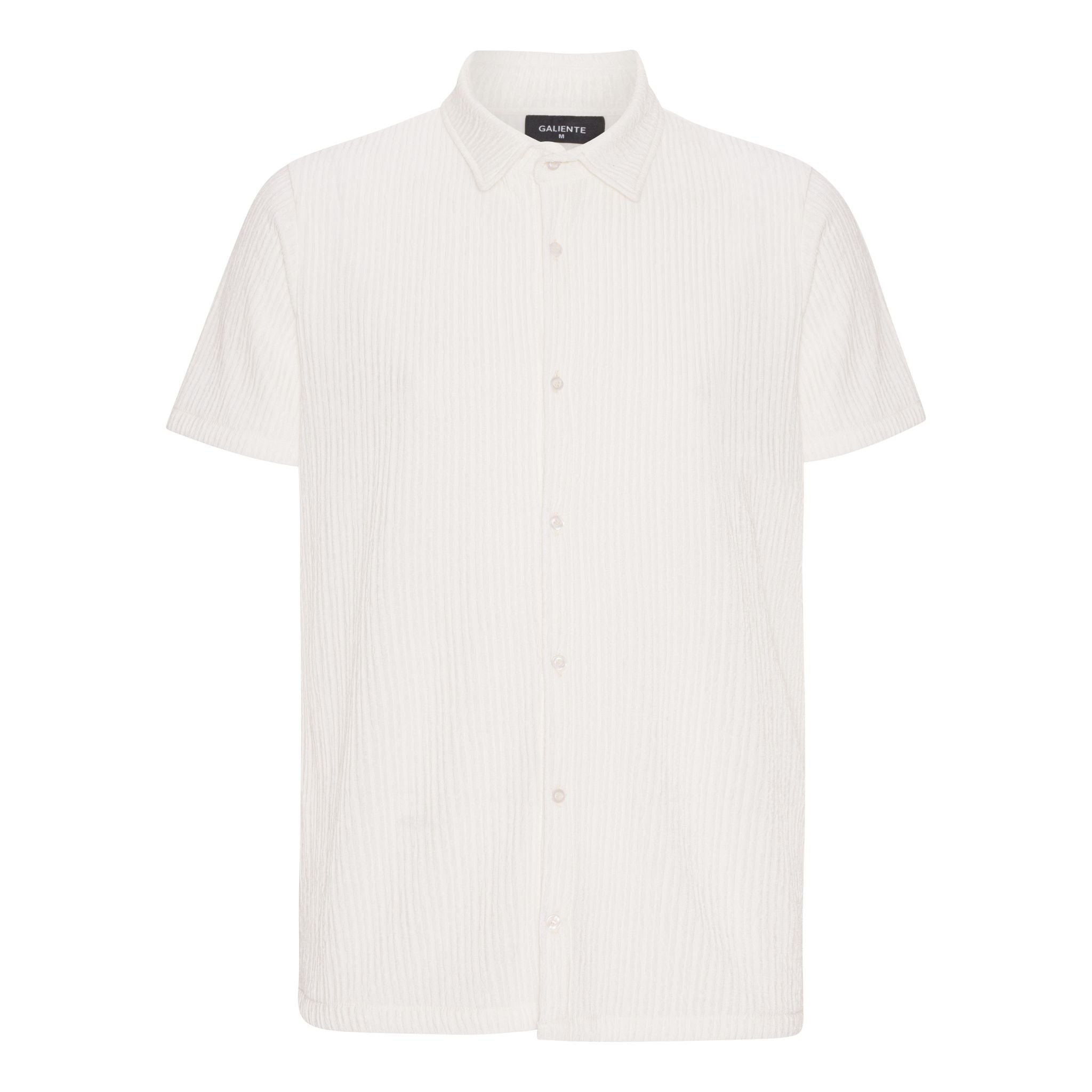 Offwhite crepeskjorte