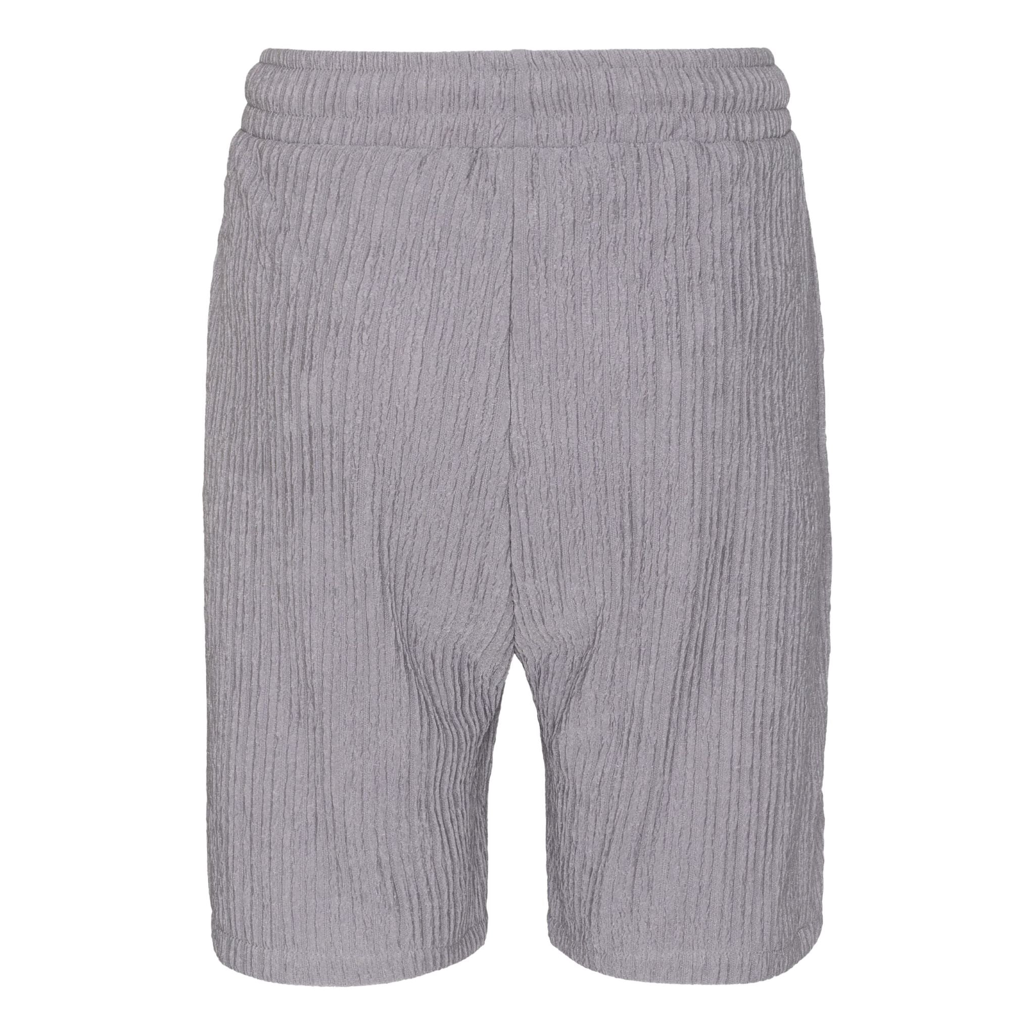 Grå crepeshortsbagside