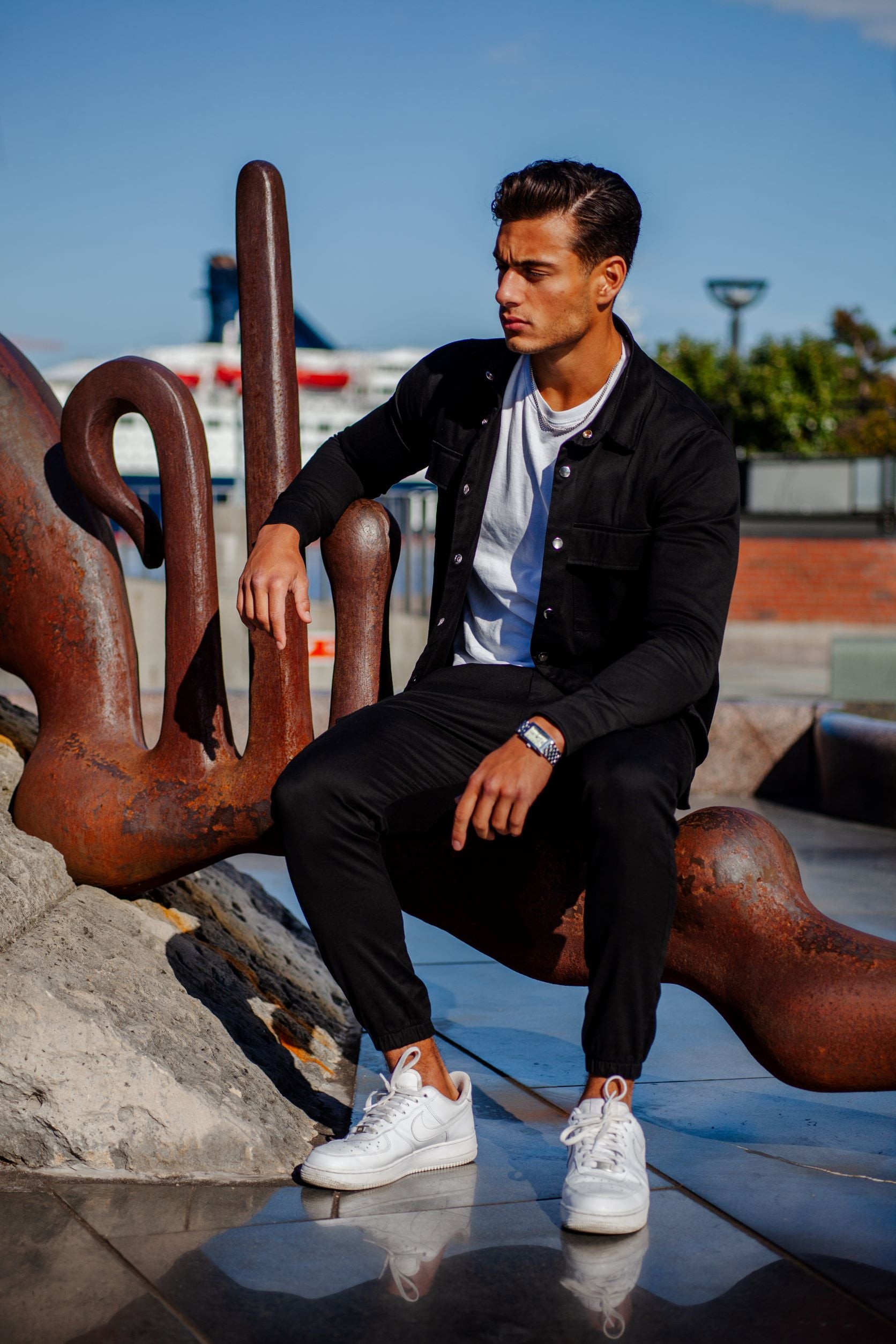 Sort cargo sæt billede