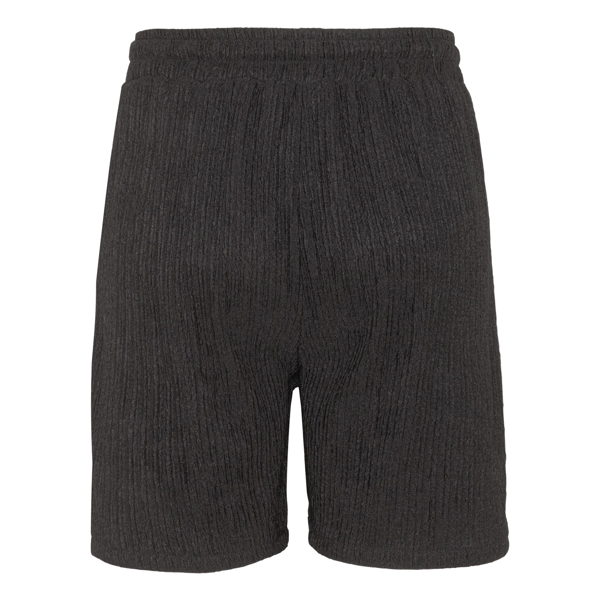 Sort crepeshorts bagside