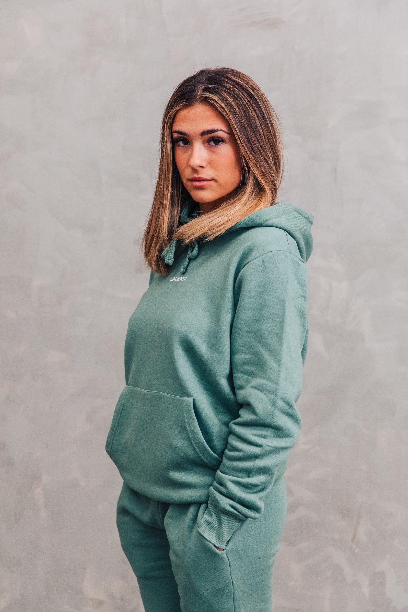 Olive green hoodie