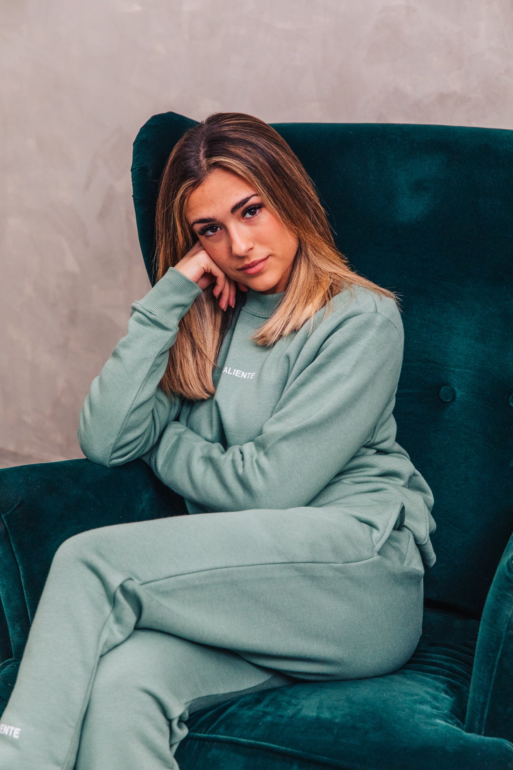 Olive green sweatshirt