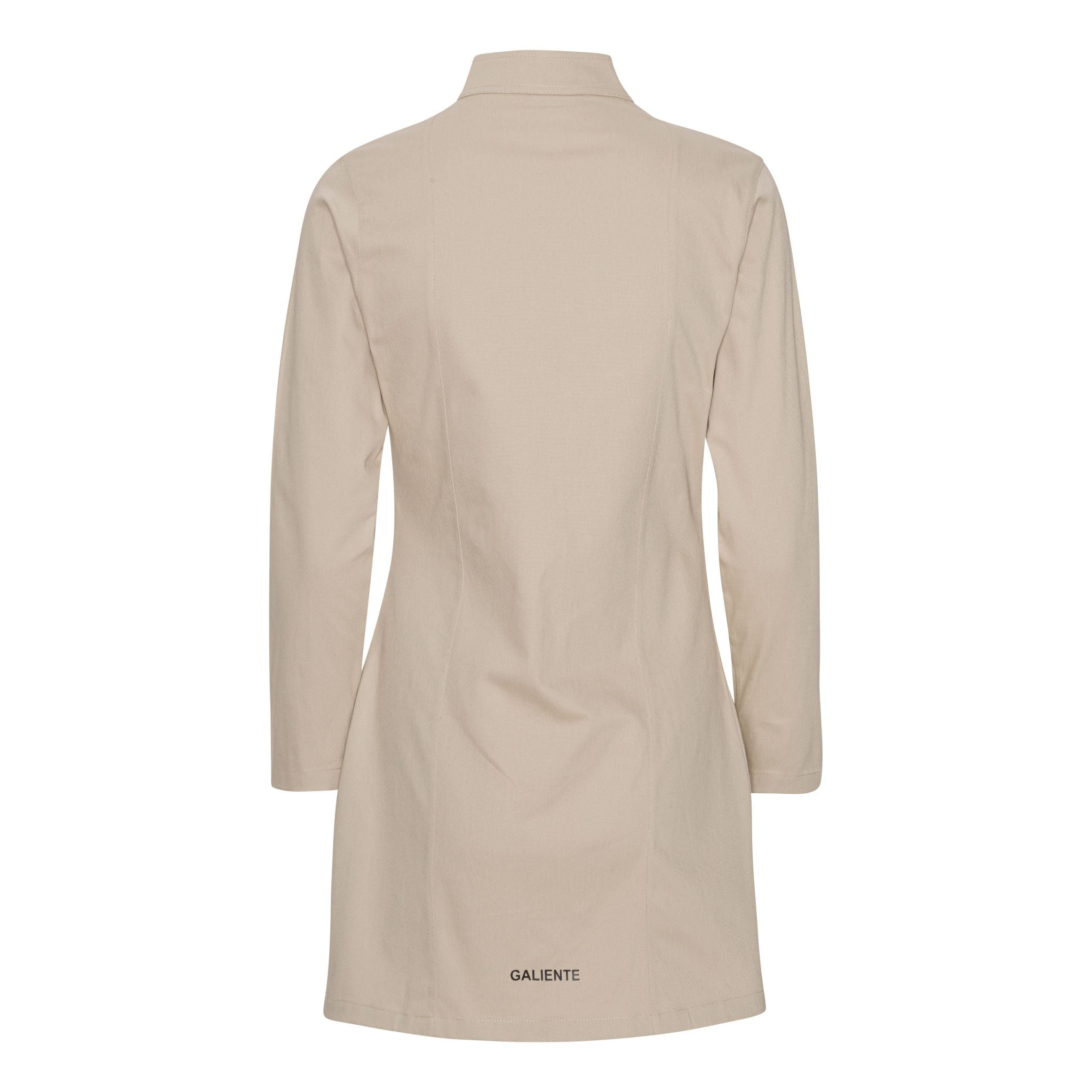 Beige cargo kjole bagside