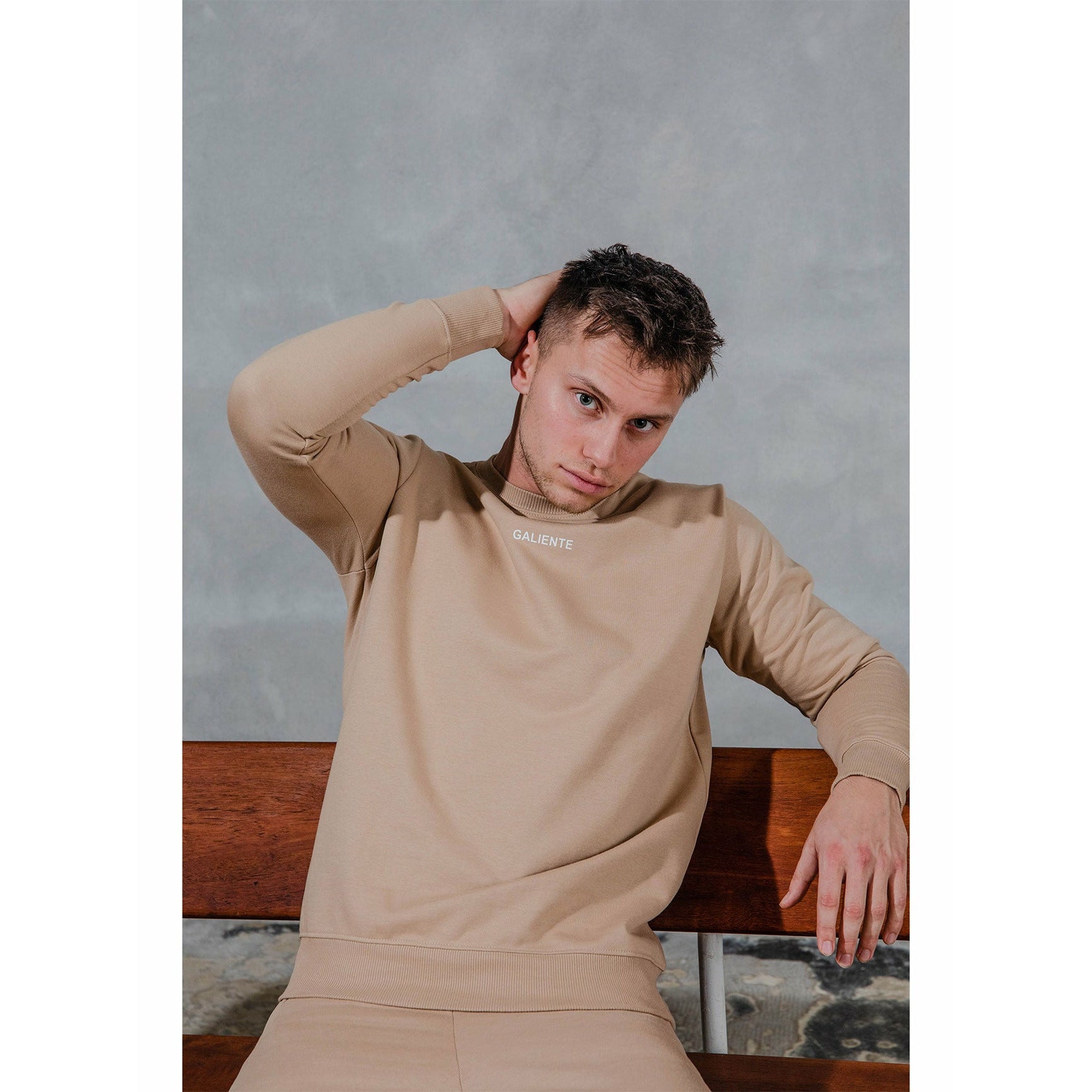 Beige sweatshirt front