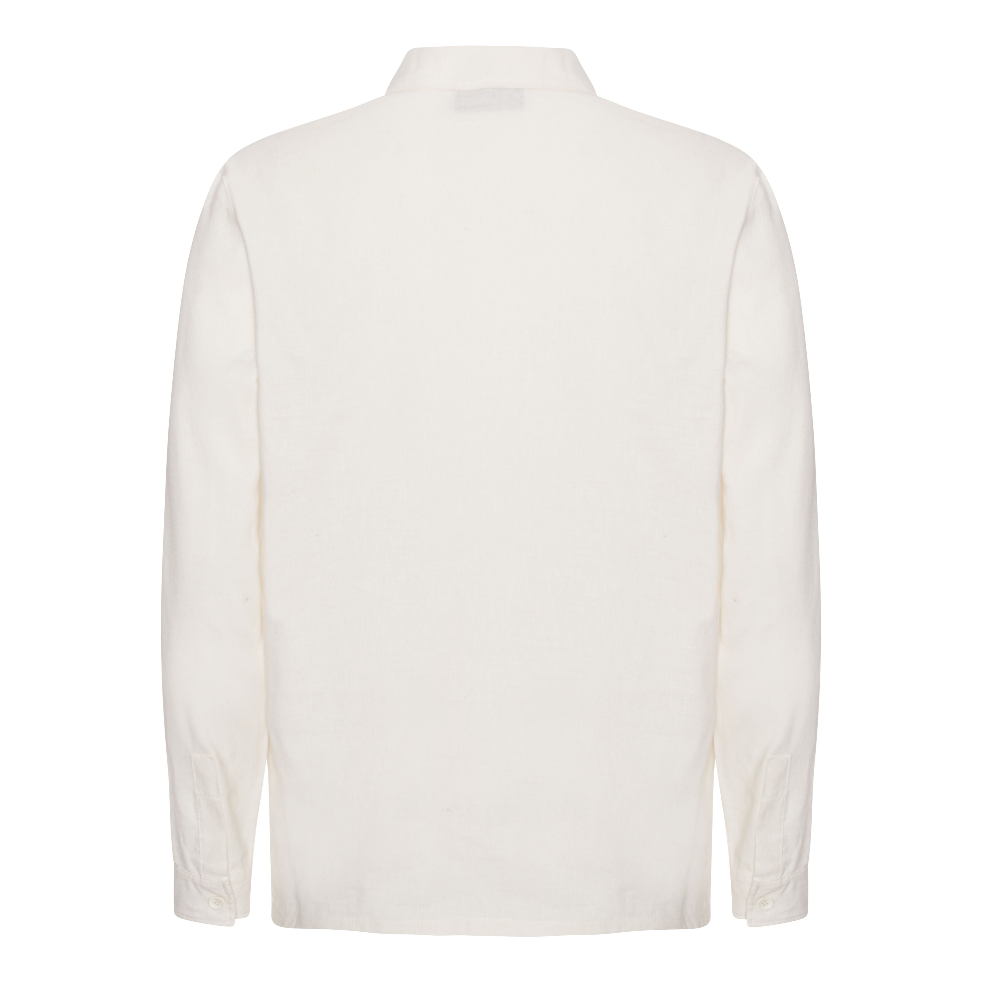 Offwhite hør skjorte bagside