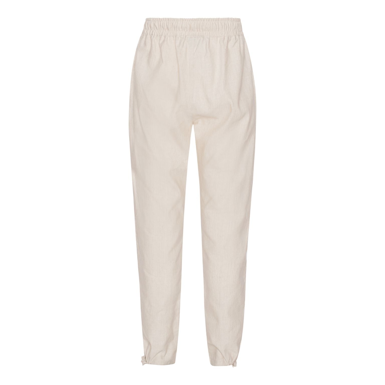 Beige hør bukser bagside