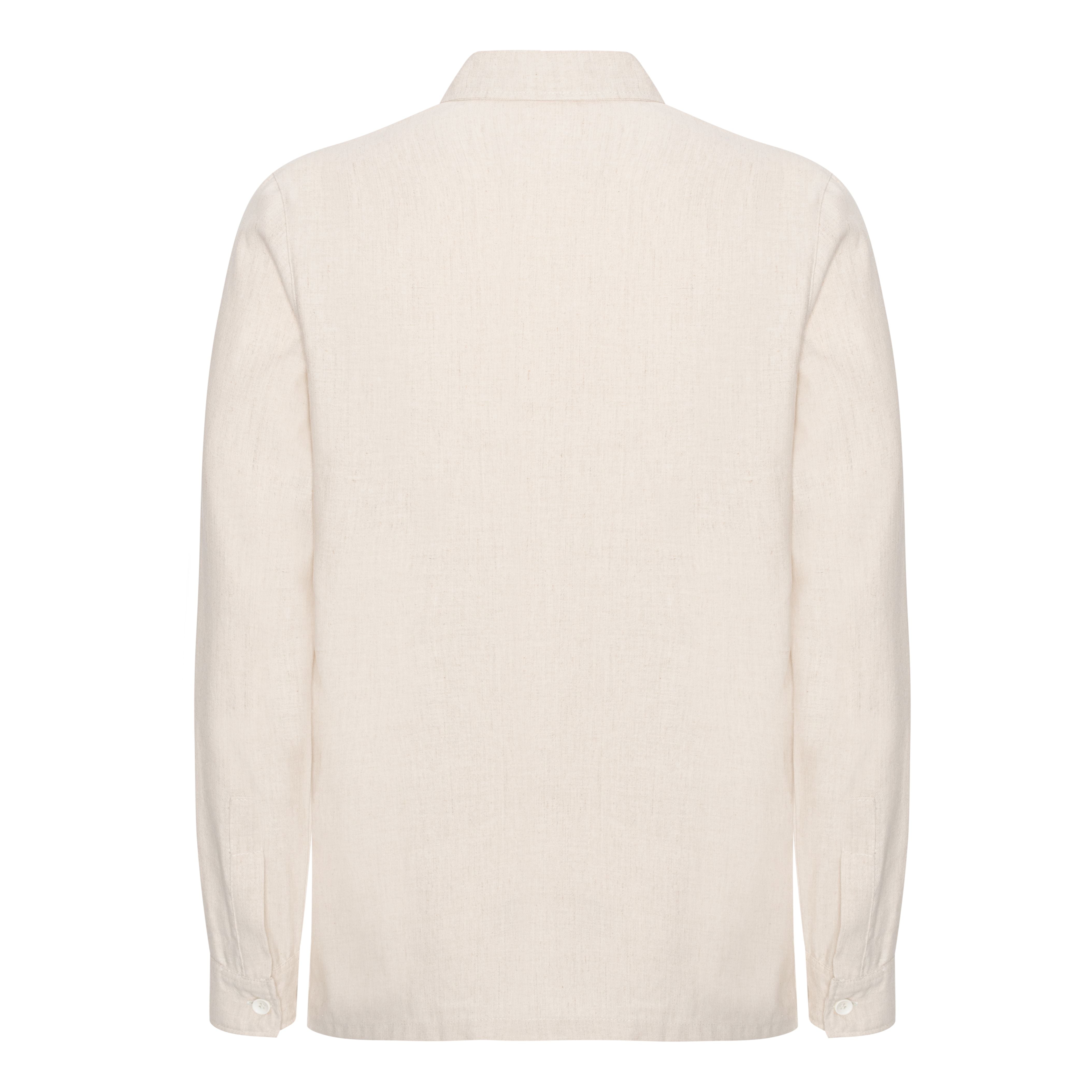Beige hør skjorte bagside