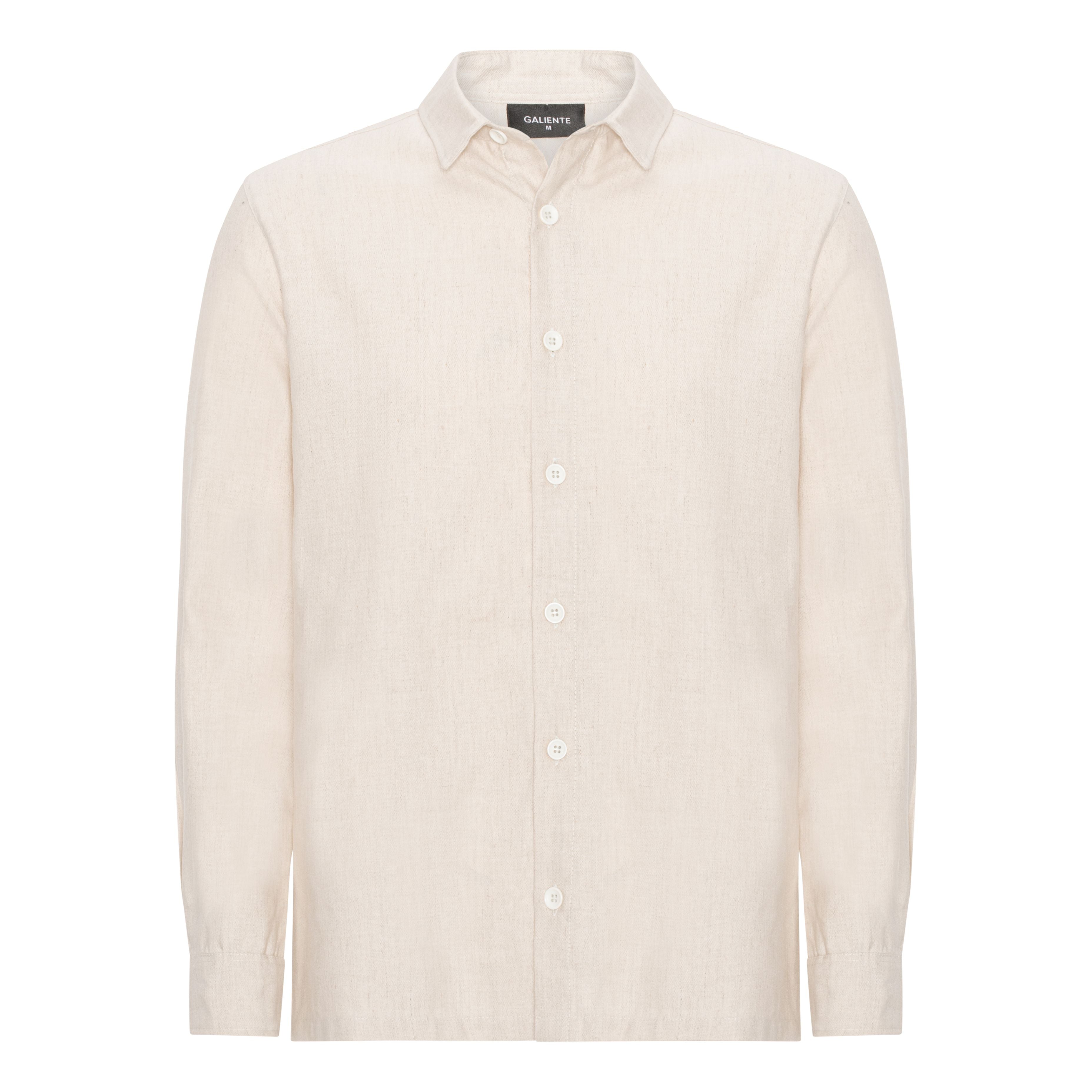 Beige hør skjørte