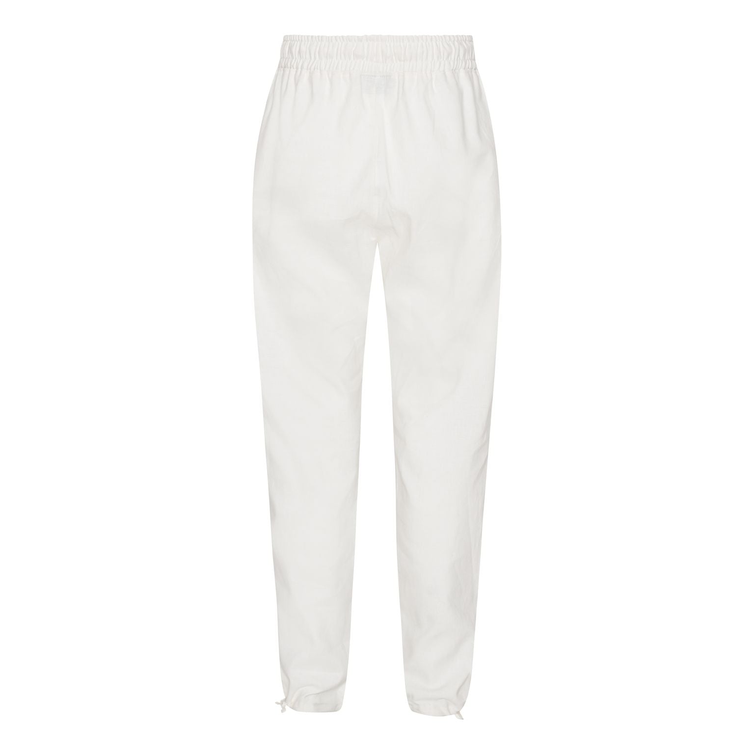 Offwhite hør bukser bagside