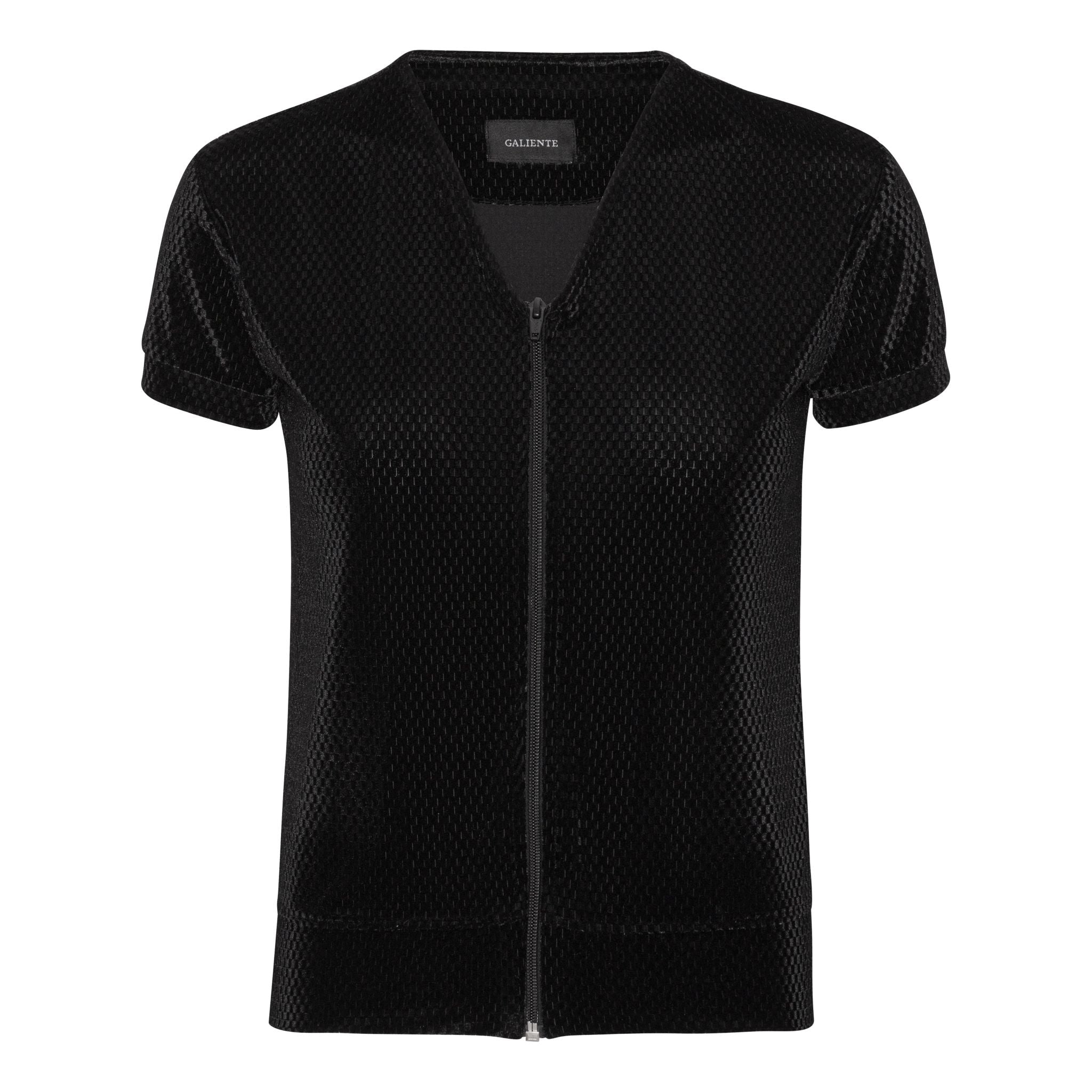 Velvet patterned cardigan