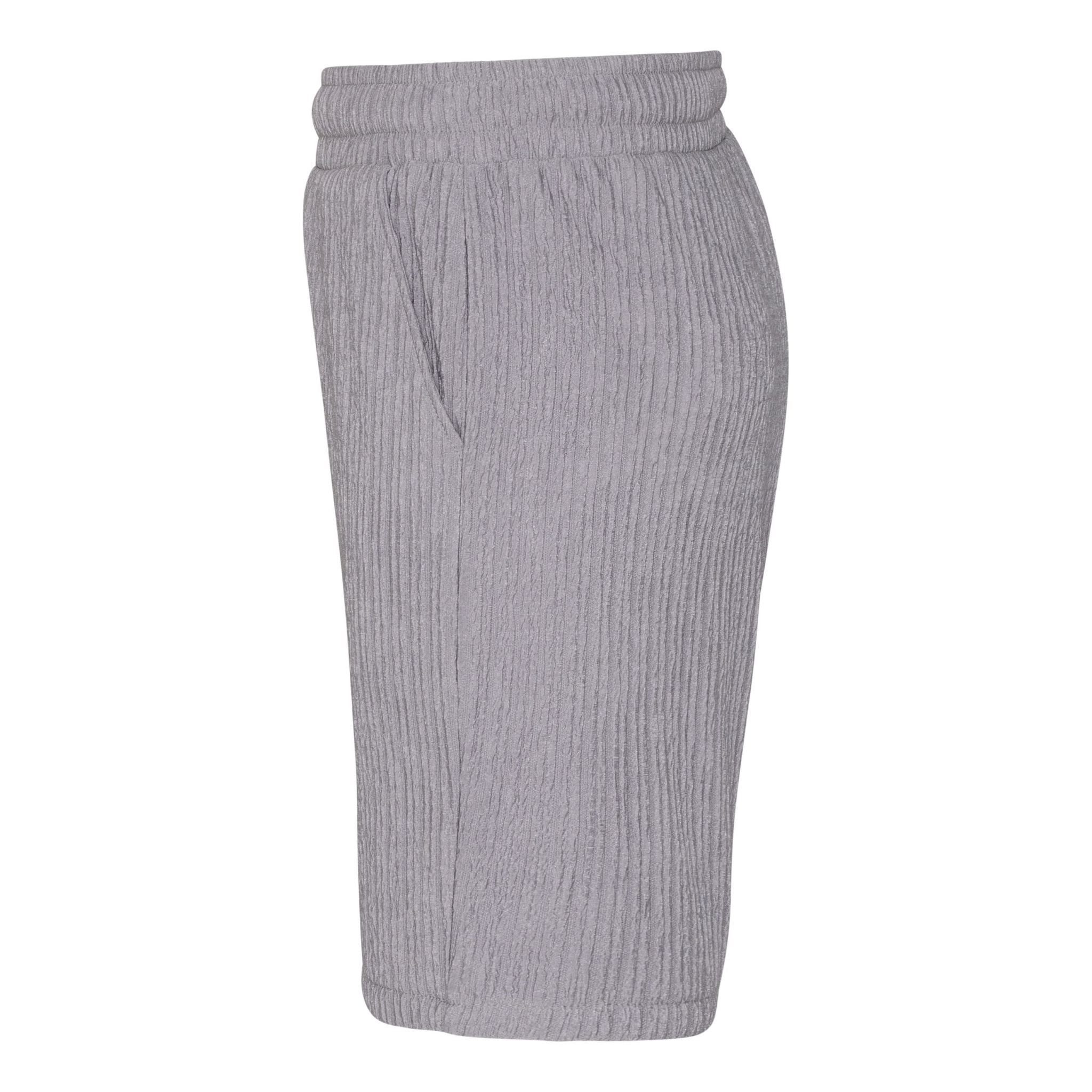 Grå crepeshorts siden