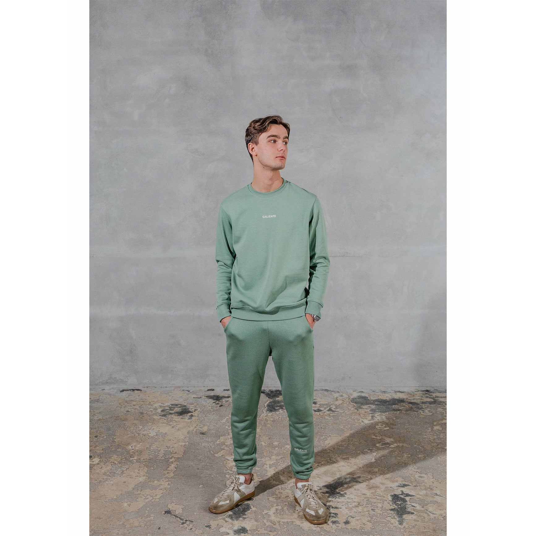 Olive green sweatpants