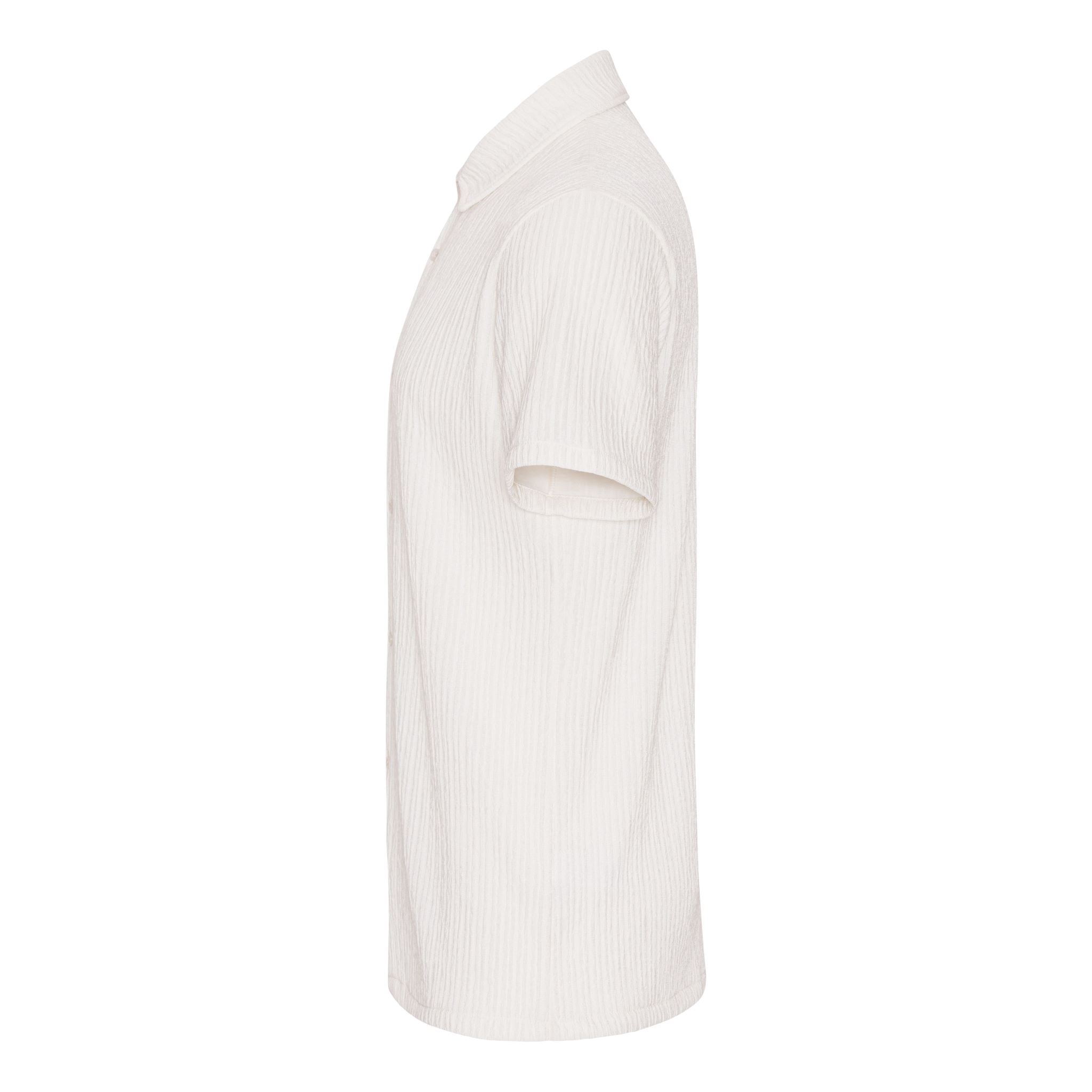 Offwhite crepeskjorte siden