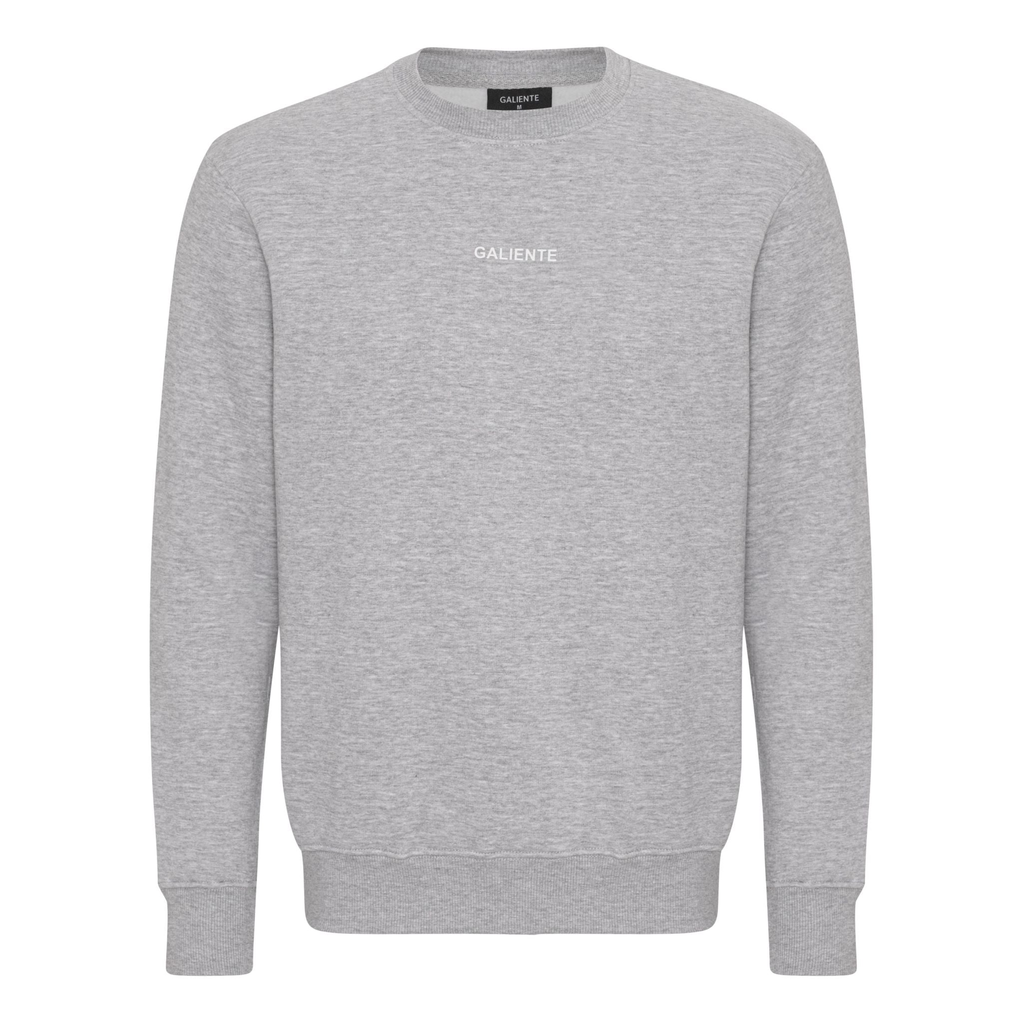 Grå melange sweatshirt