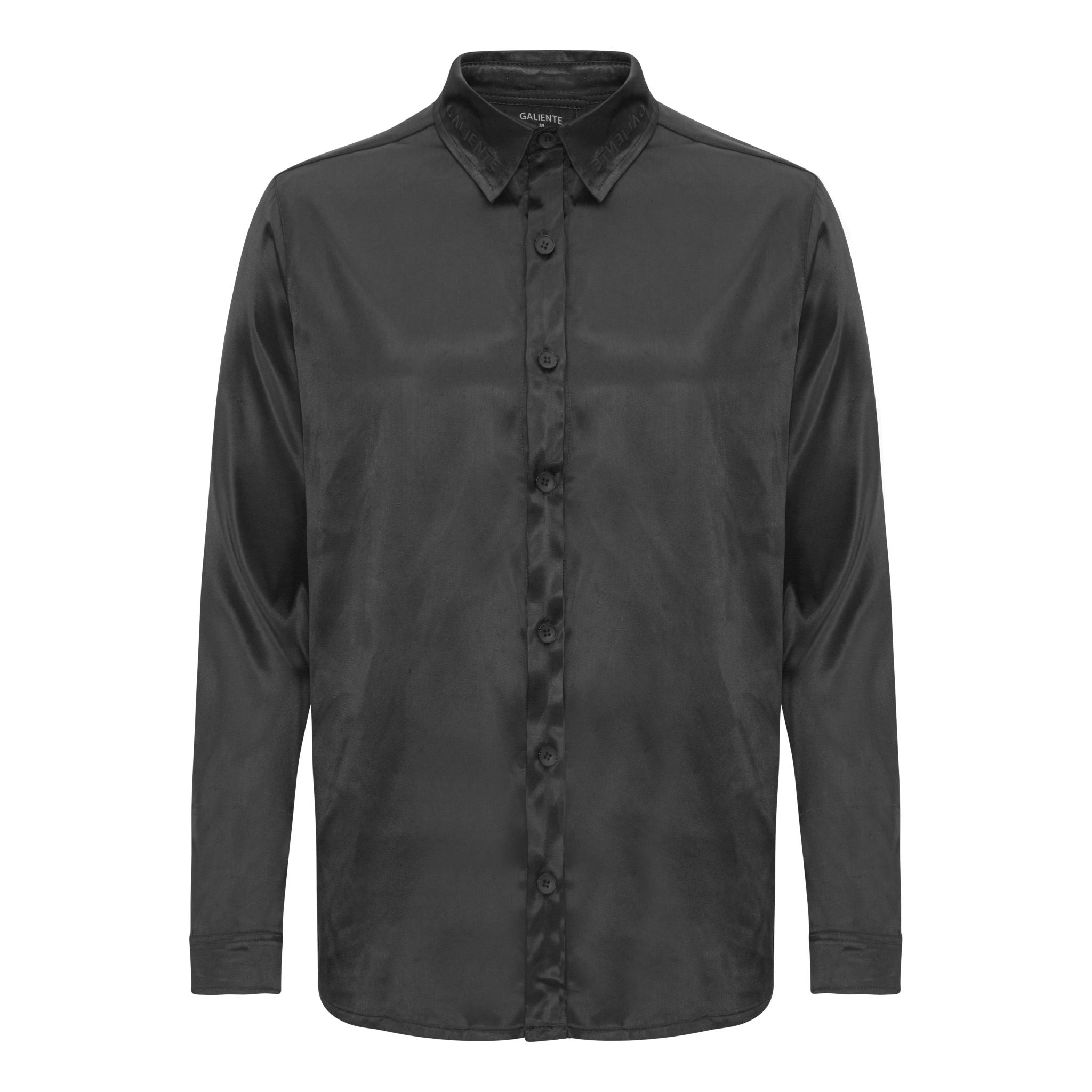 Satin shirt with stretch