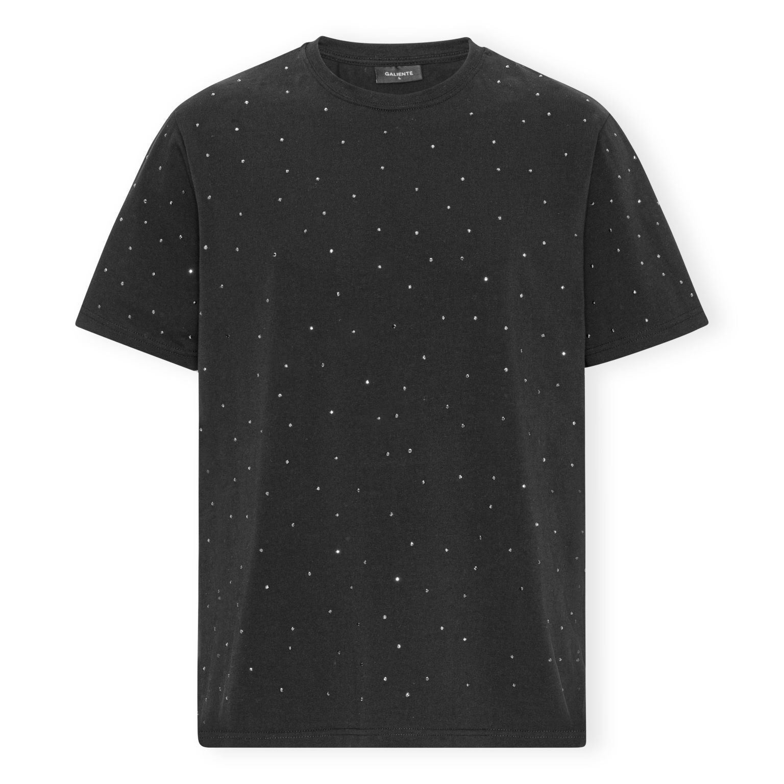 Black oversize T-shirt with the similistine