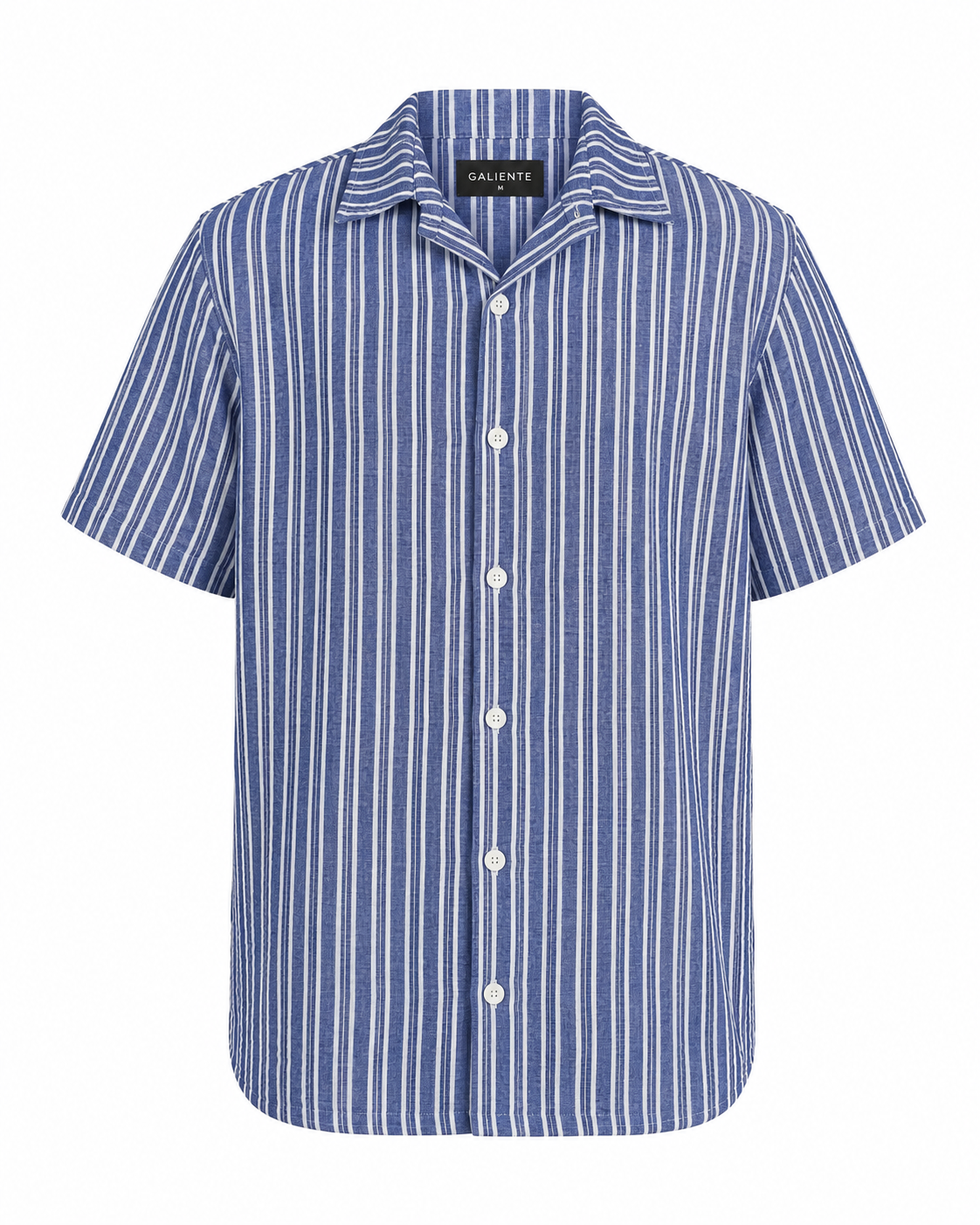 Stripe Linen Shirt — Blue