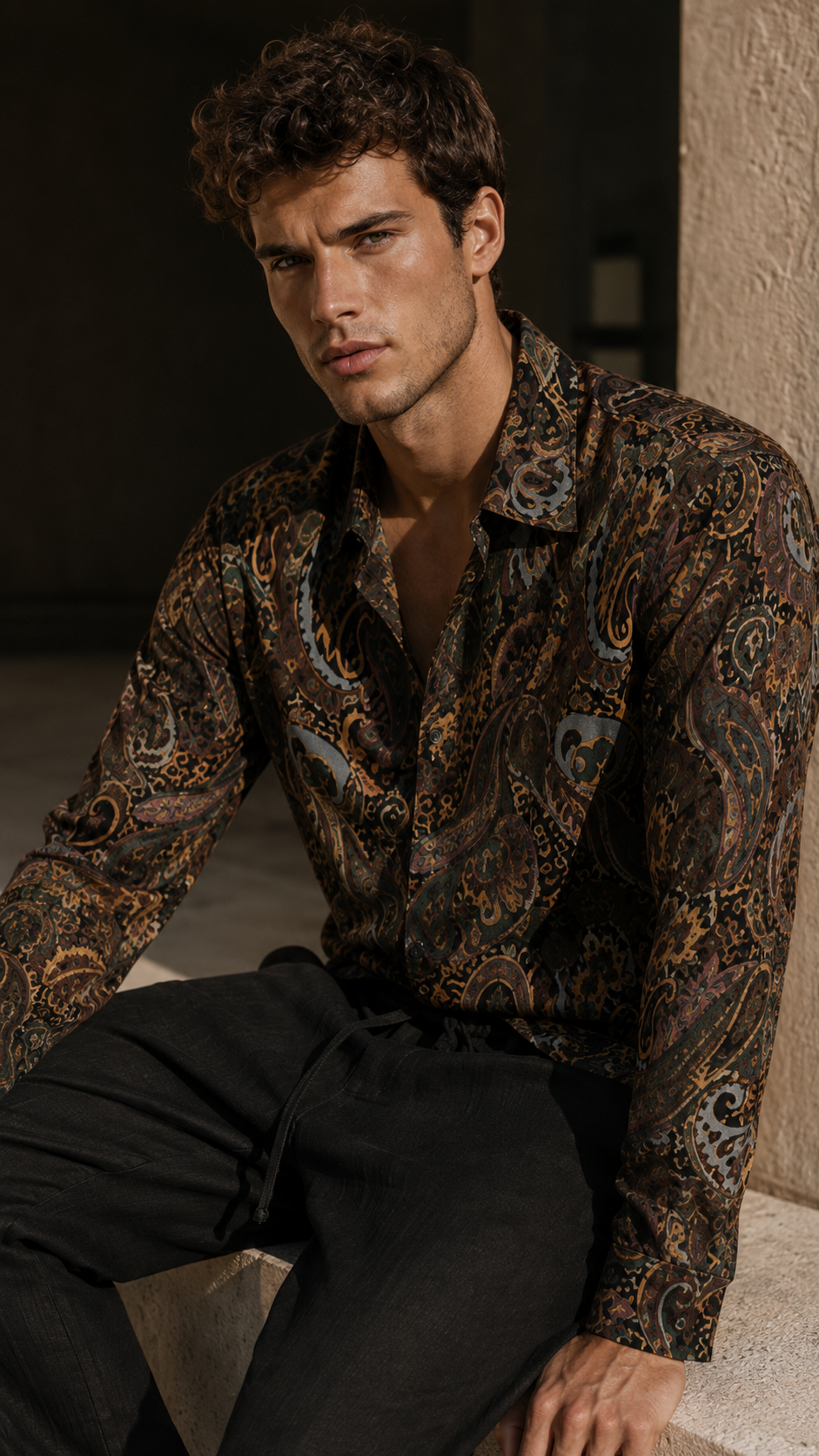 Paisley Long Sleeve Shirt
