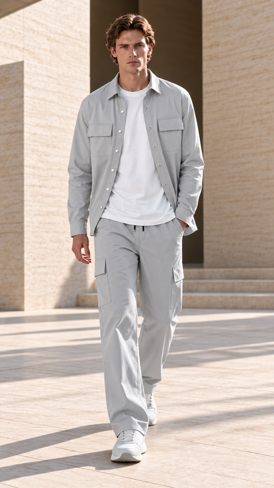 Cargo Pants — silver