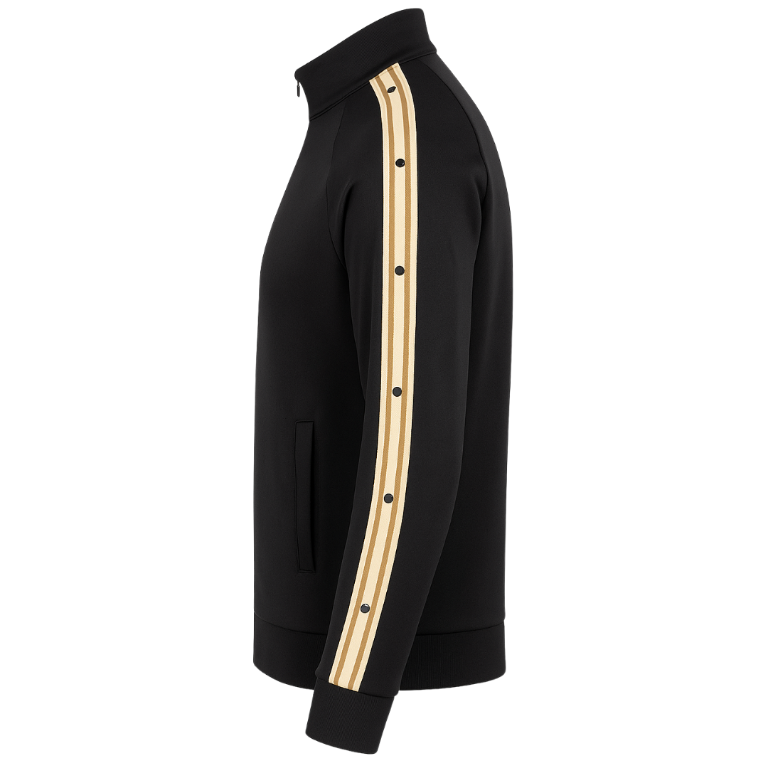 Black Tape Zip Cardigan