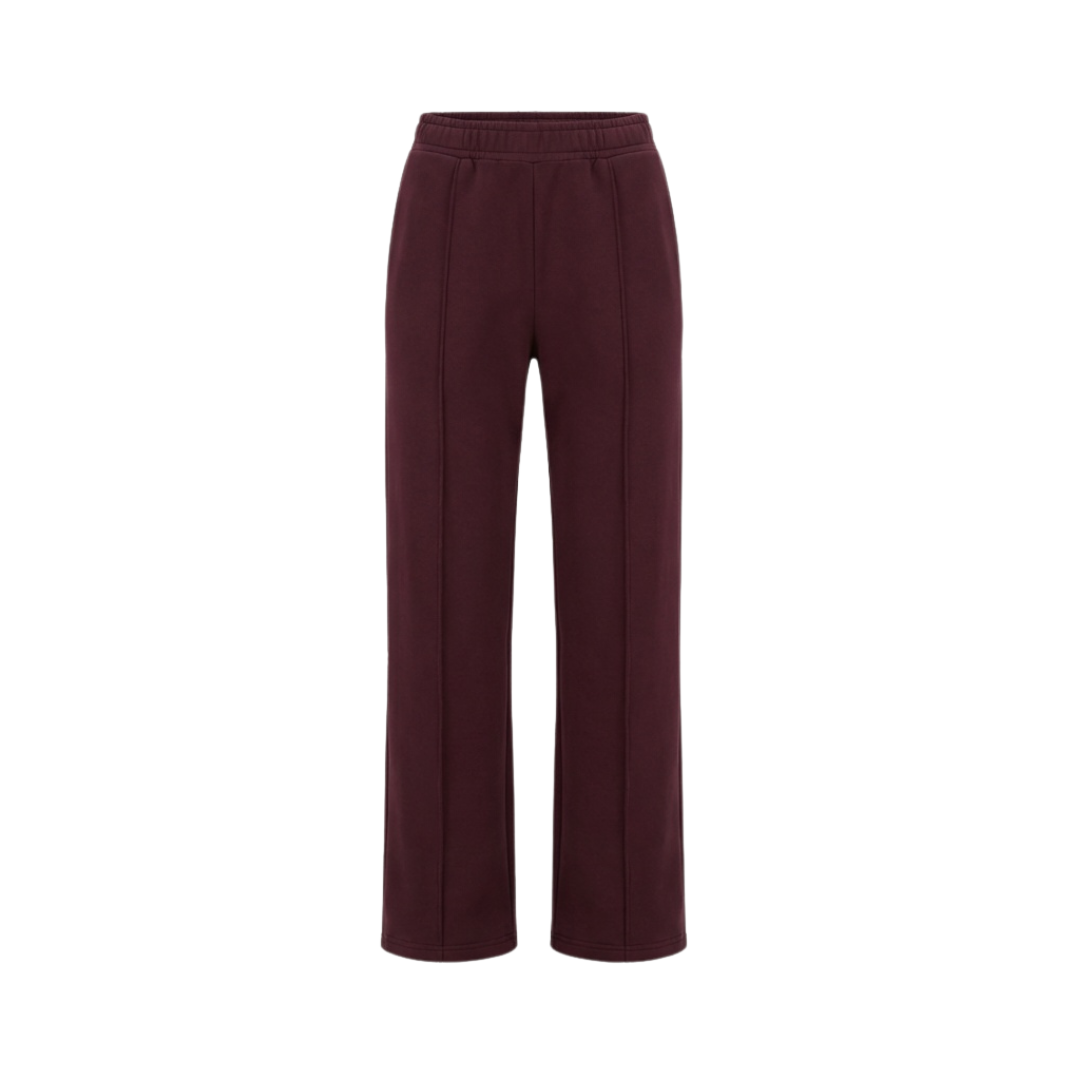 Burgundy loose fit sweatpants