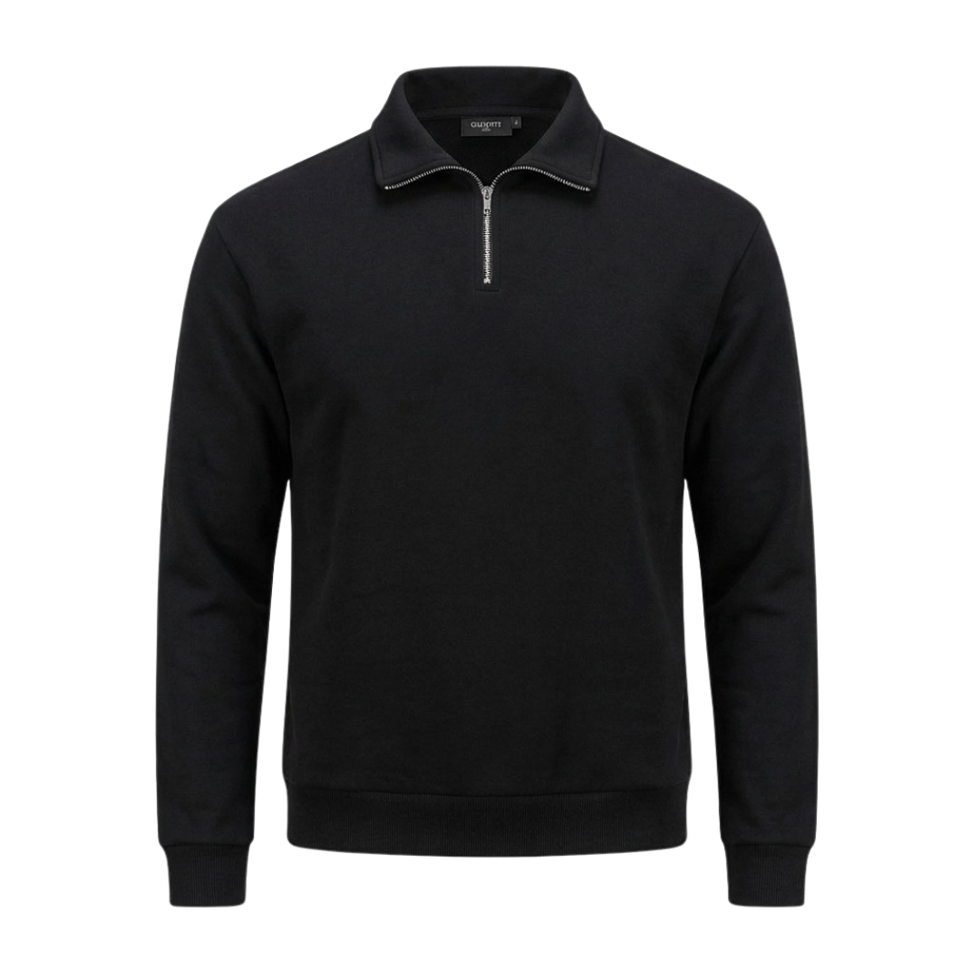 Black Quarter zip Sweat