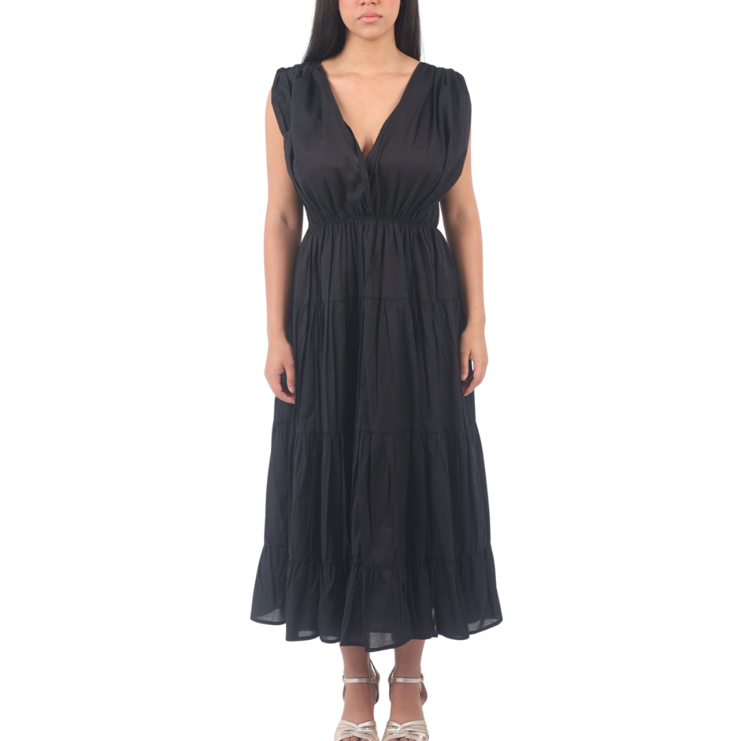 Black voile dress