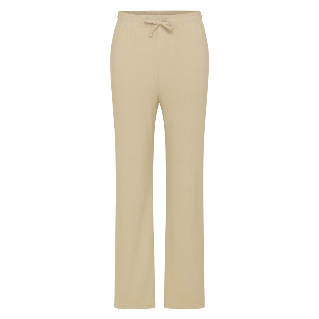Beige knitted pants