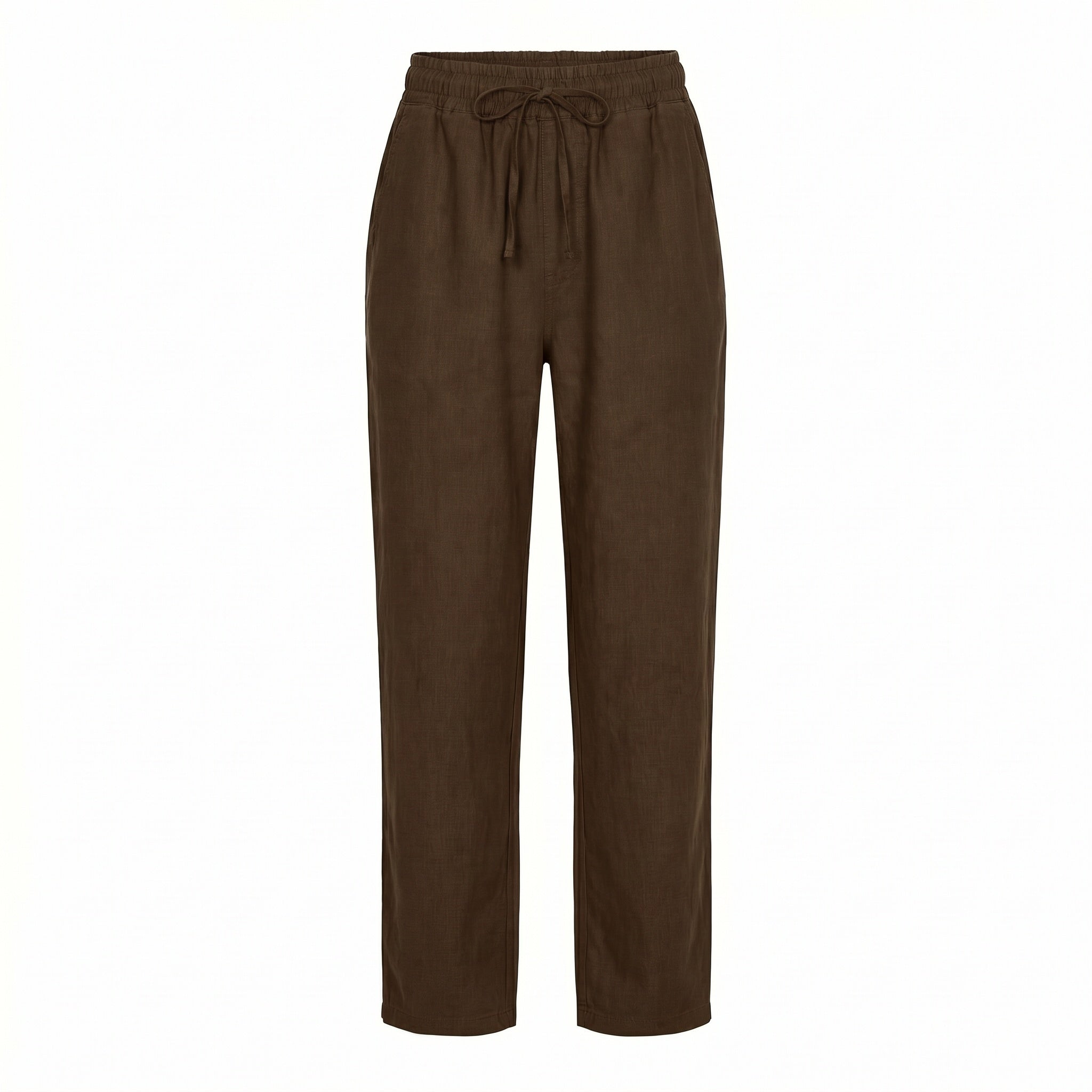 بنطلون كتان بني