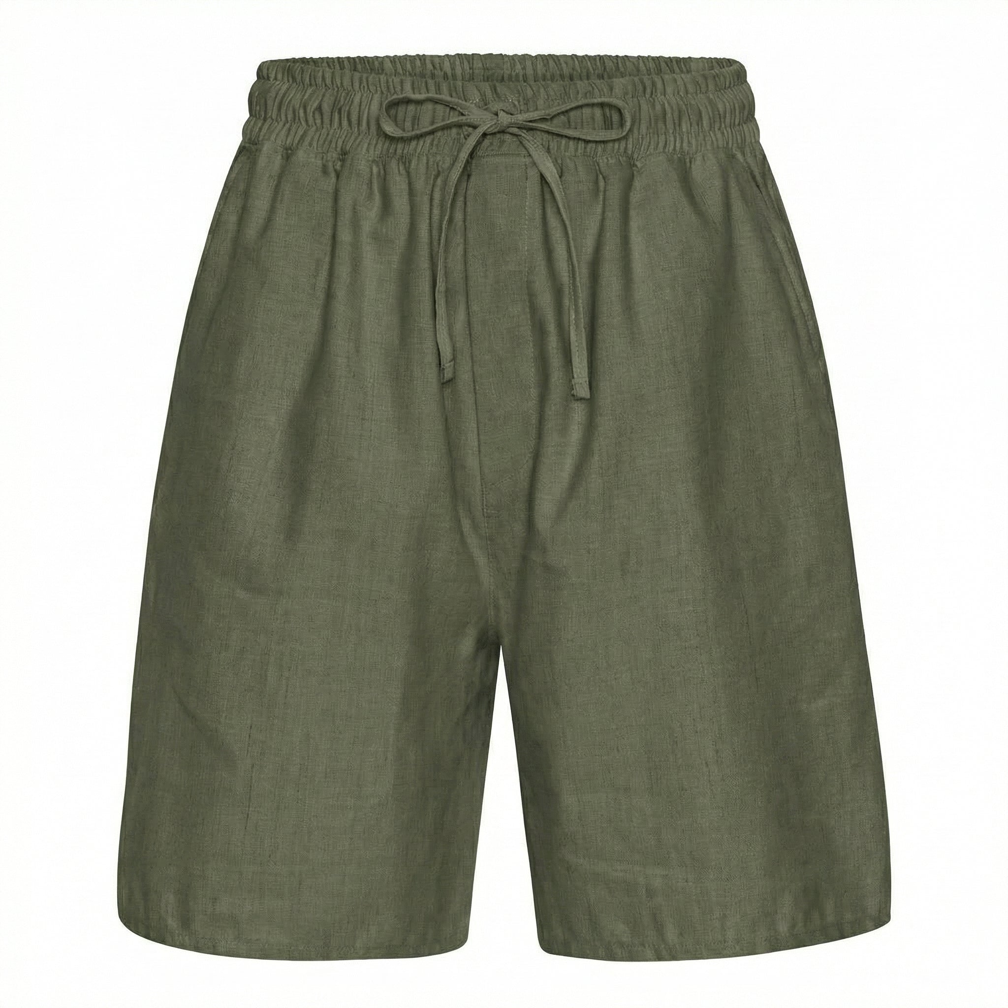 Army linen shorts