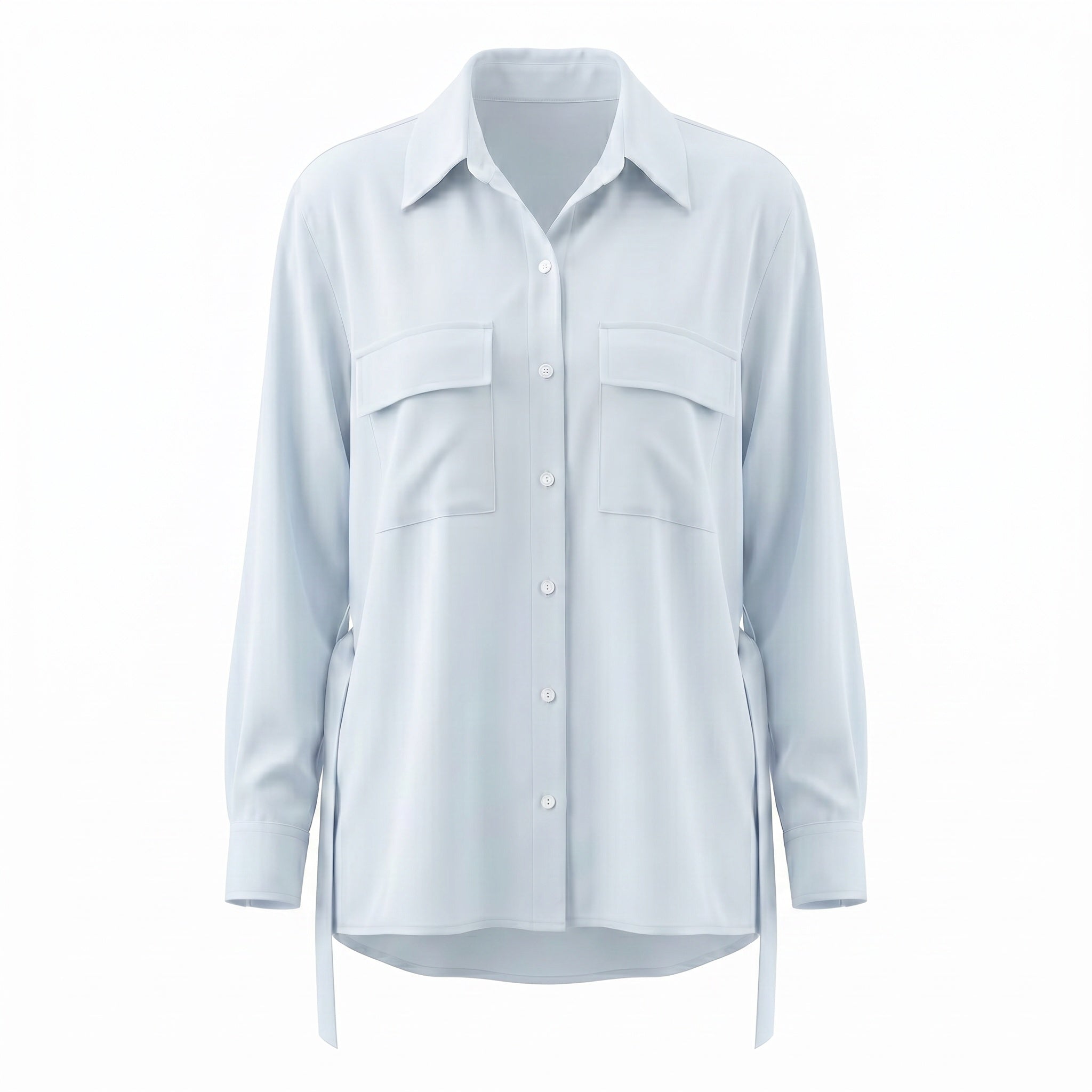 Ice Blue loose fit shirt