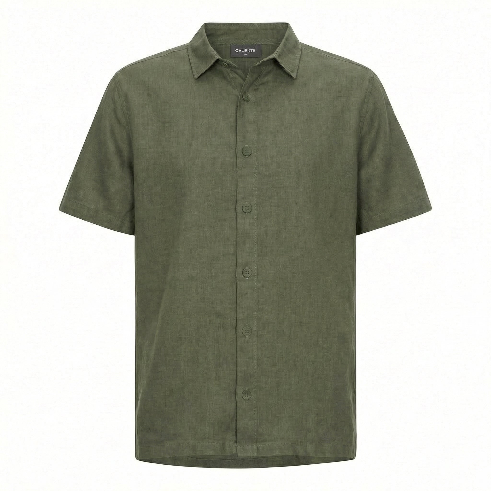 Army short sleeved linen shirt