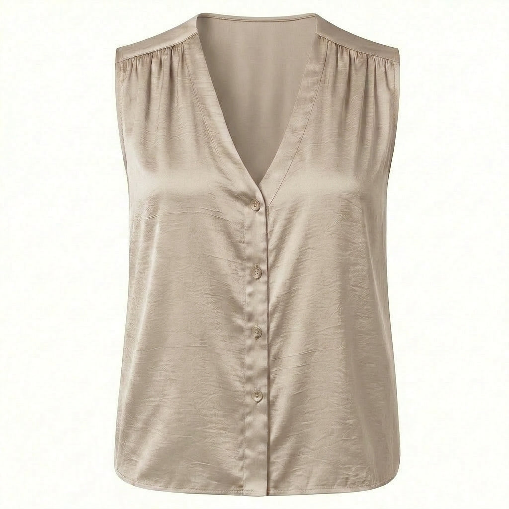 بلوزة ساتان بيج 