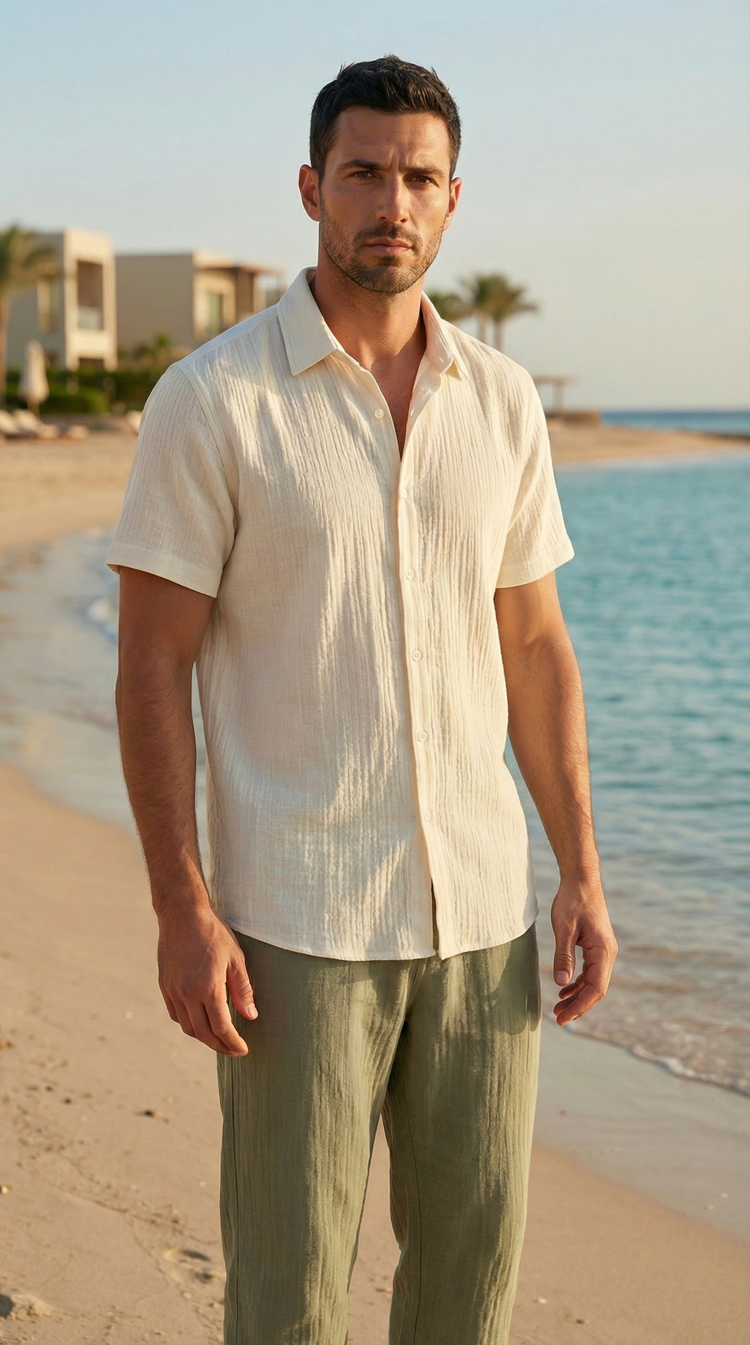 Muslin Slub Shirt - Offwhite