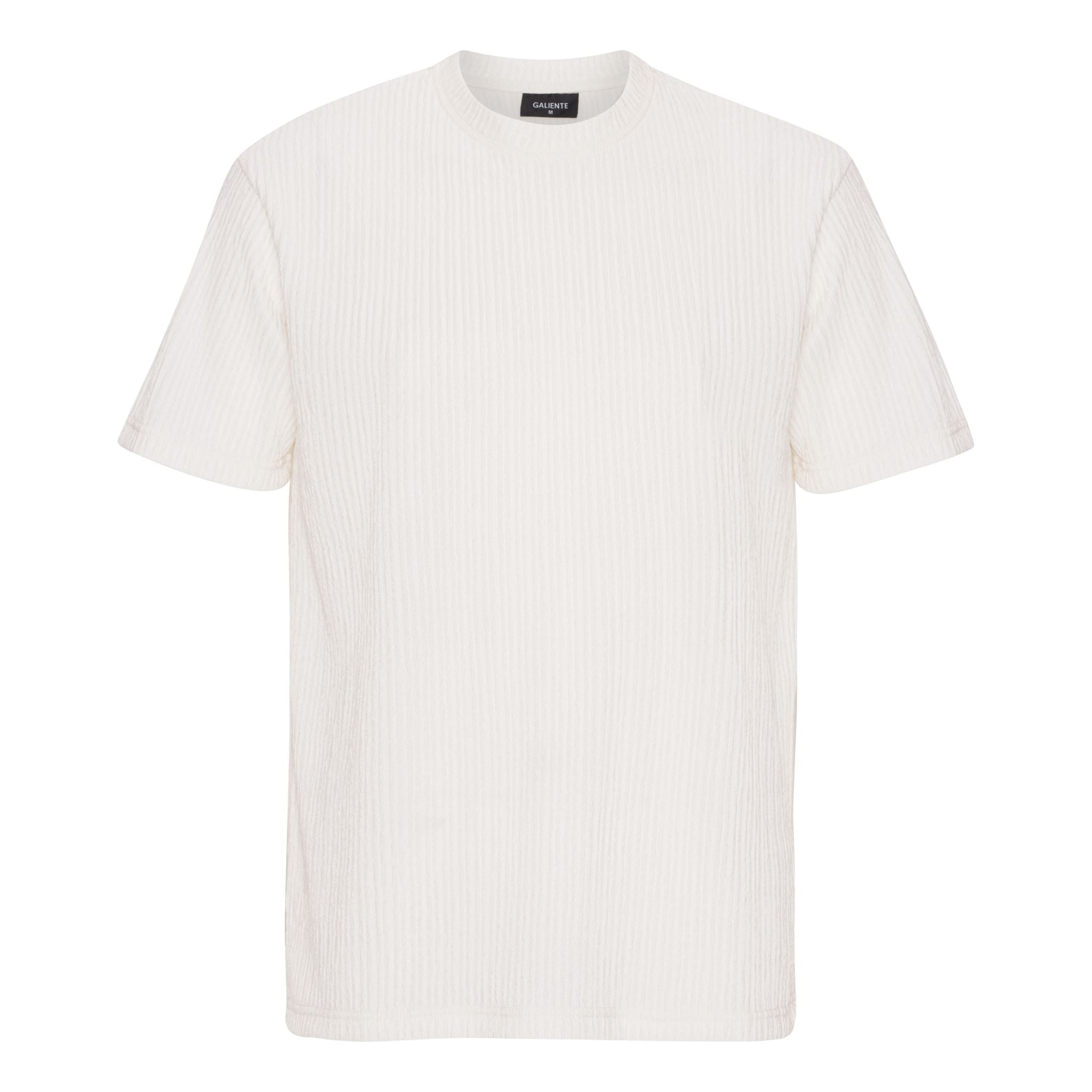 Offwhite crepe T-shirt
