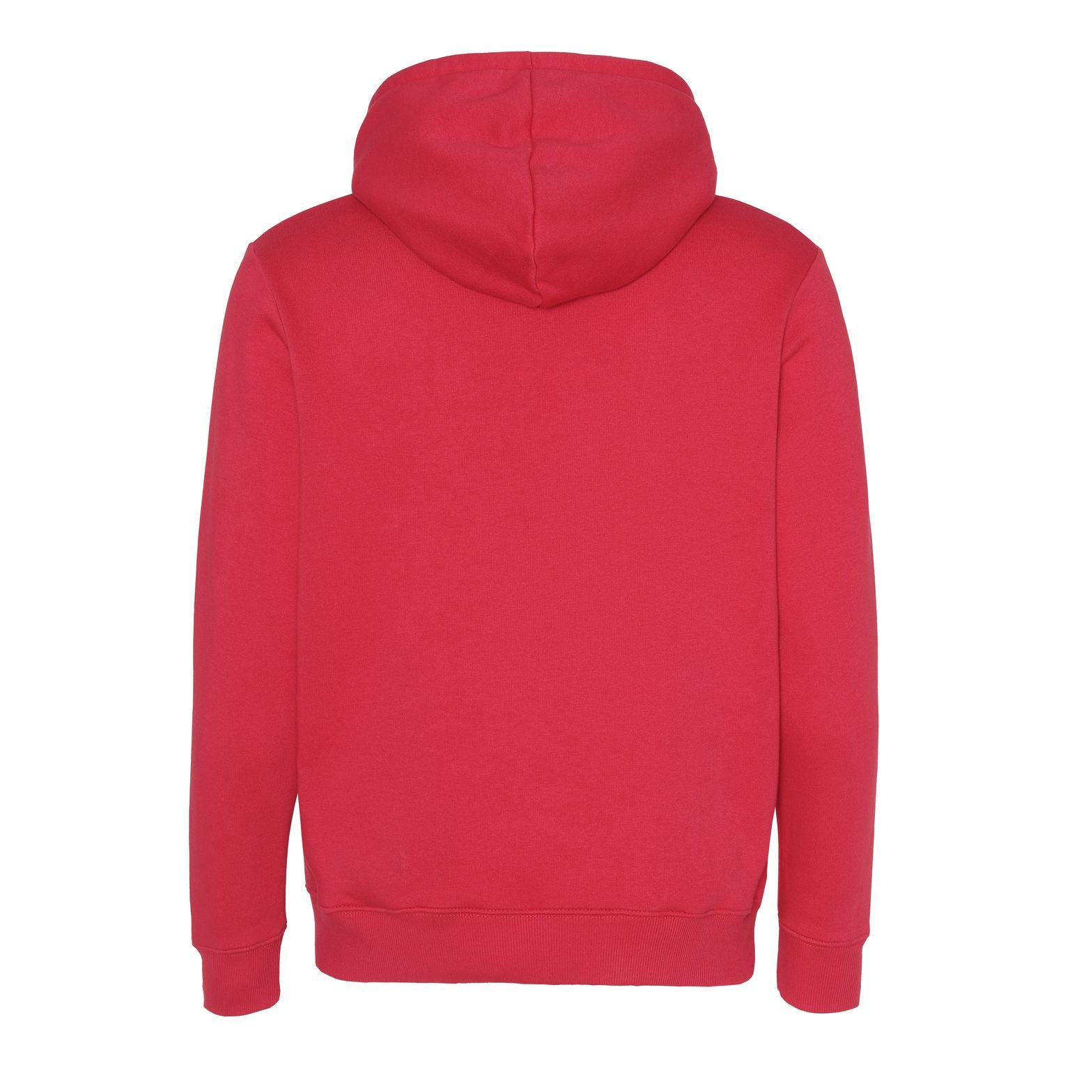 Rød hoodie bagside