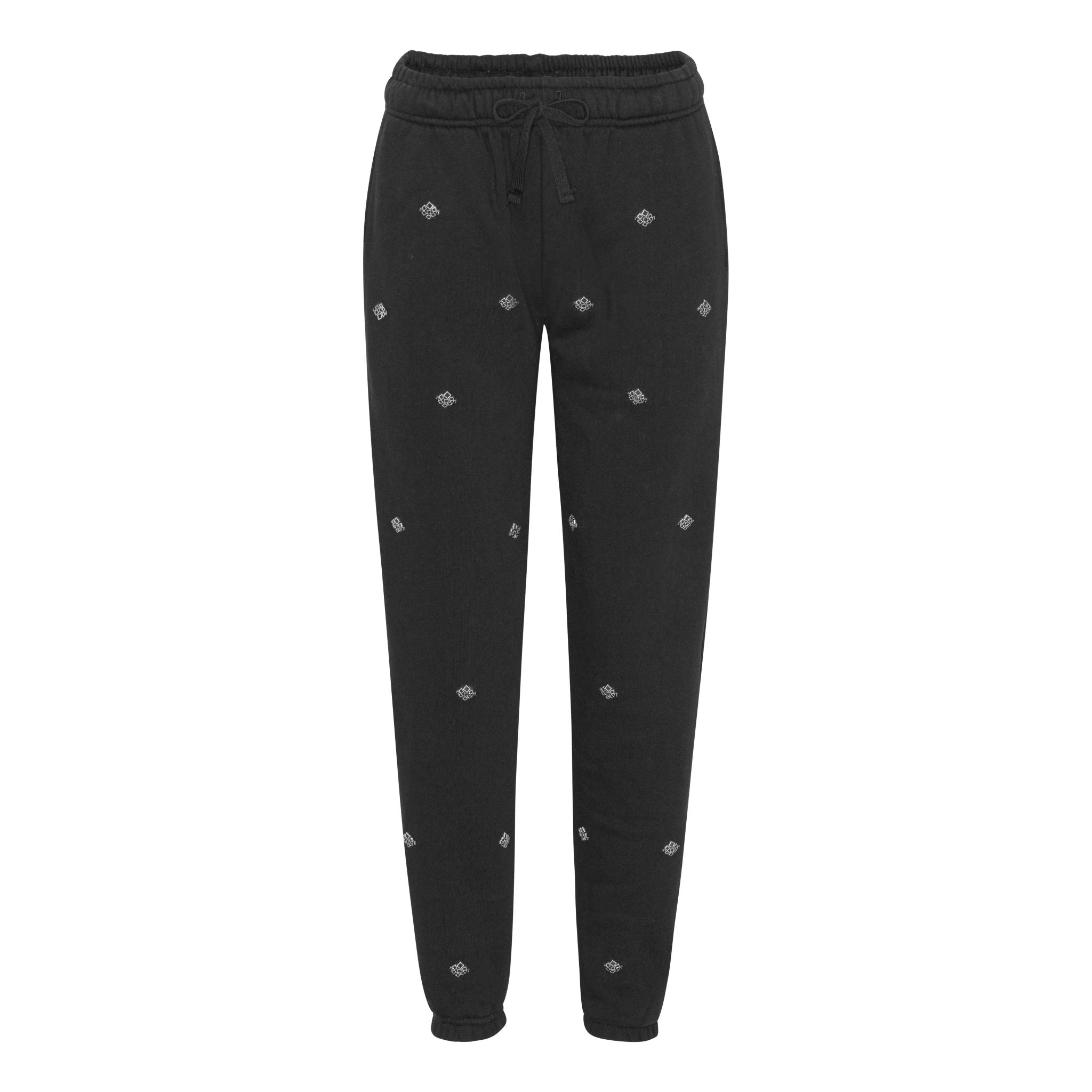 Black sweatpants with silver stones
