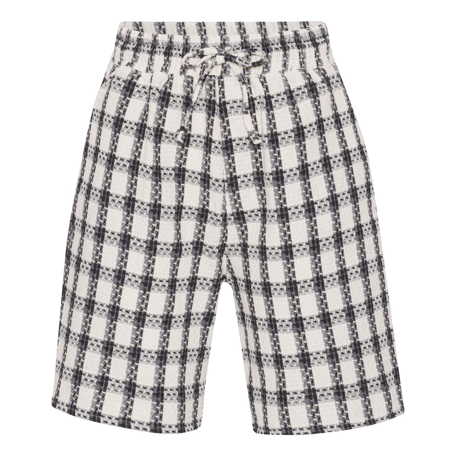 Hvid ternet shorts